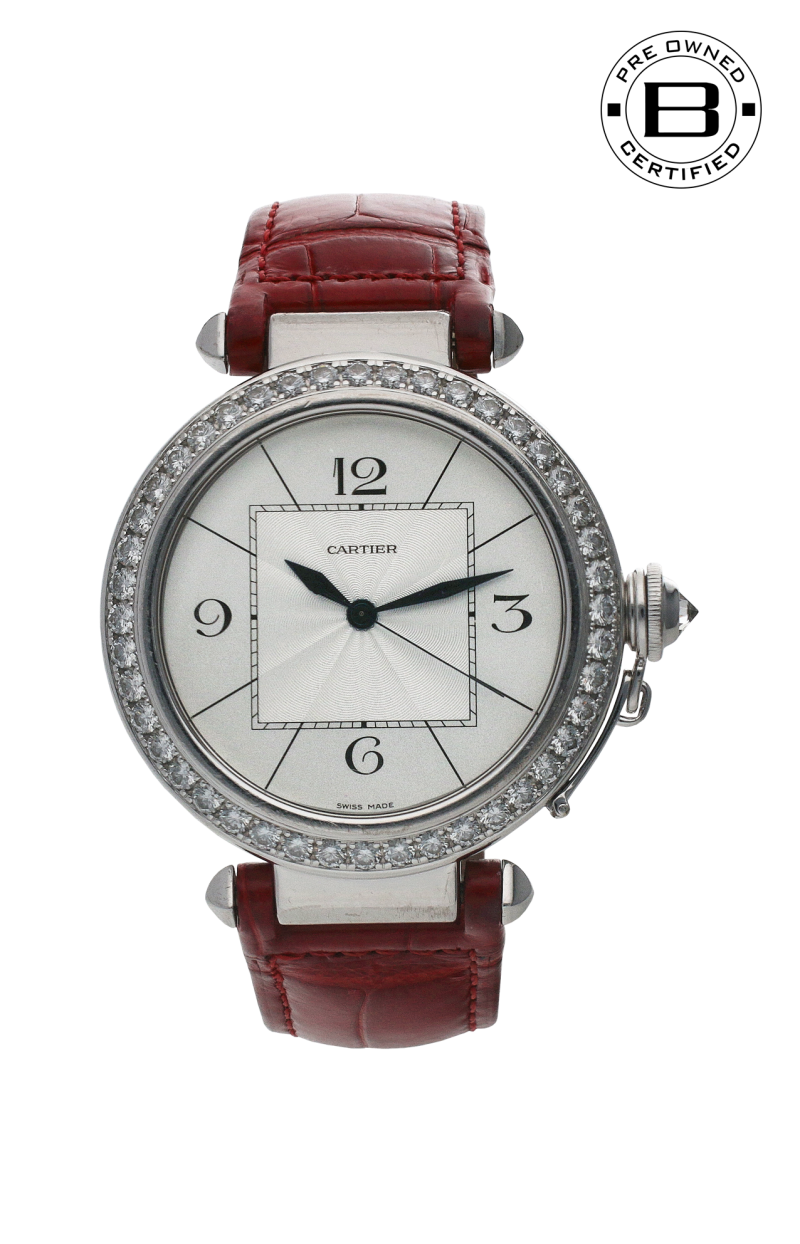 Cartier | PASHA DE CARTIER ORO BIANCO E DIAMANTI - U-WJ118751 (1)