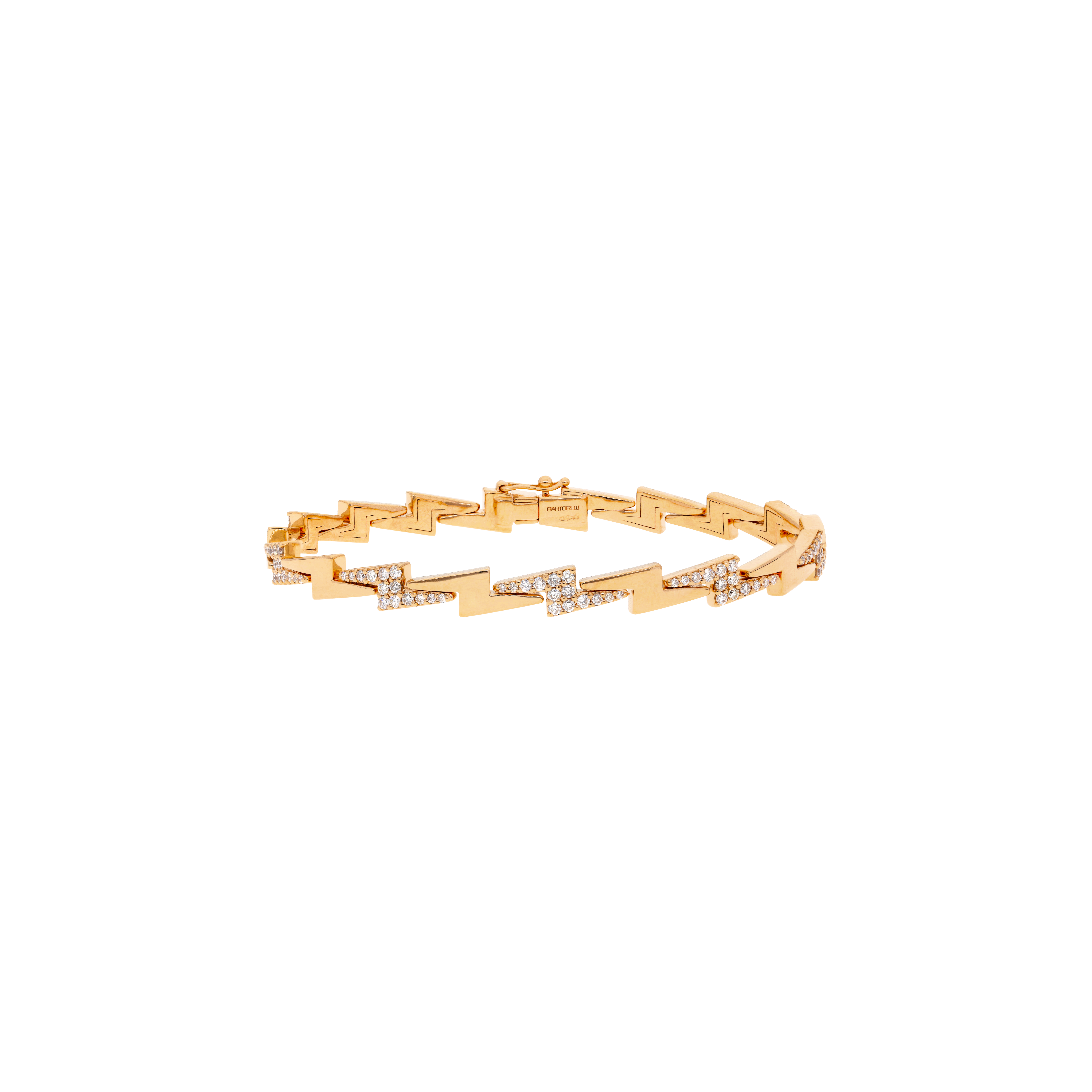 Bartorelli Italian Jewels | BRACCIALE FULMINE IN ORO ROSA E DIAMANTI BIANCHI - VB29269DP (1)