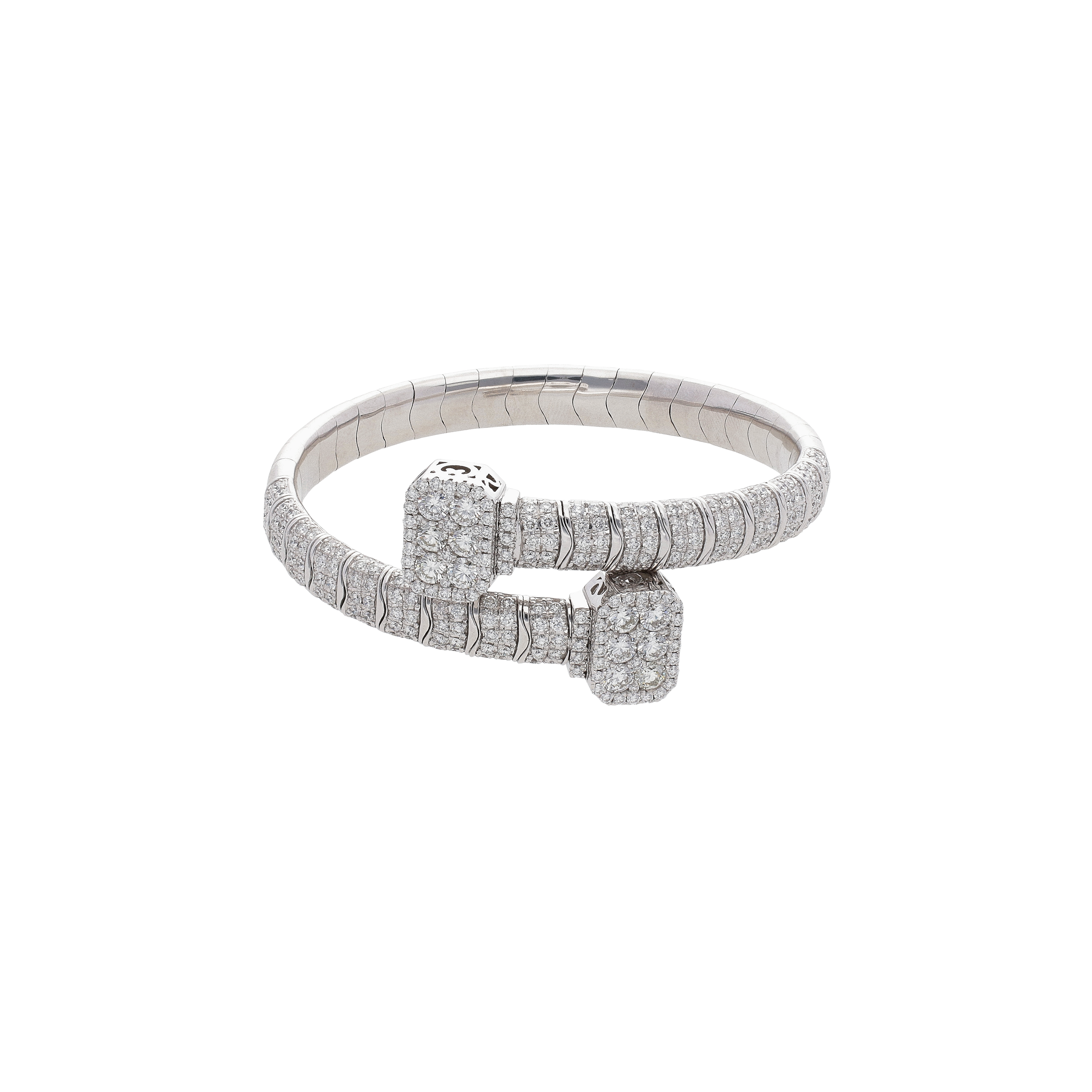 Bartorelli Italian Jewels | BRACCIALE RIGIDO IN ORO BIANCO E DIAMANTI - 1PU0032284/2/1 (1)