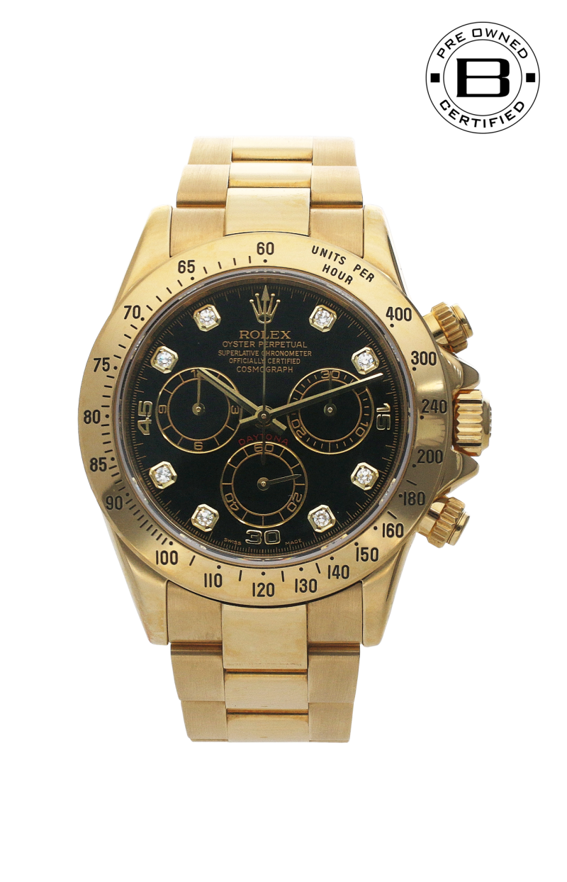 Rolex | ROLEX DAYTONA IN ORO GIALLO, INDICI DIAMANTI - U-116528 (1)
