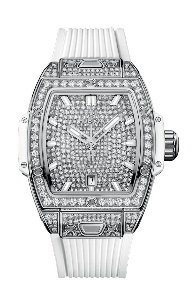 Hublot | SPIRIT OF BIG BANG STEEL WHITE FULL PAV&Eacute; 32 MM - 682.SE.9000.RW.1604 (1)