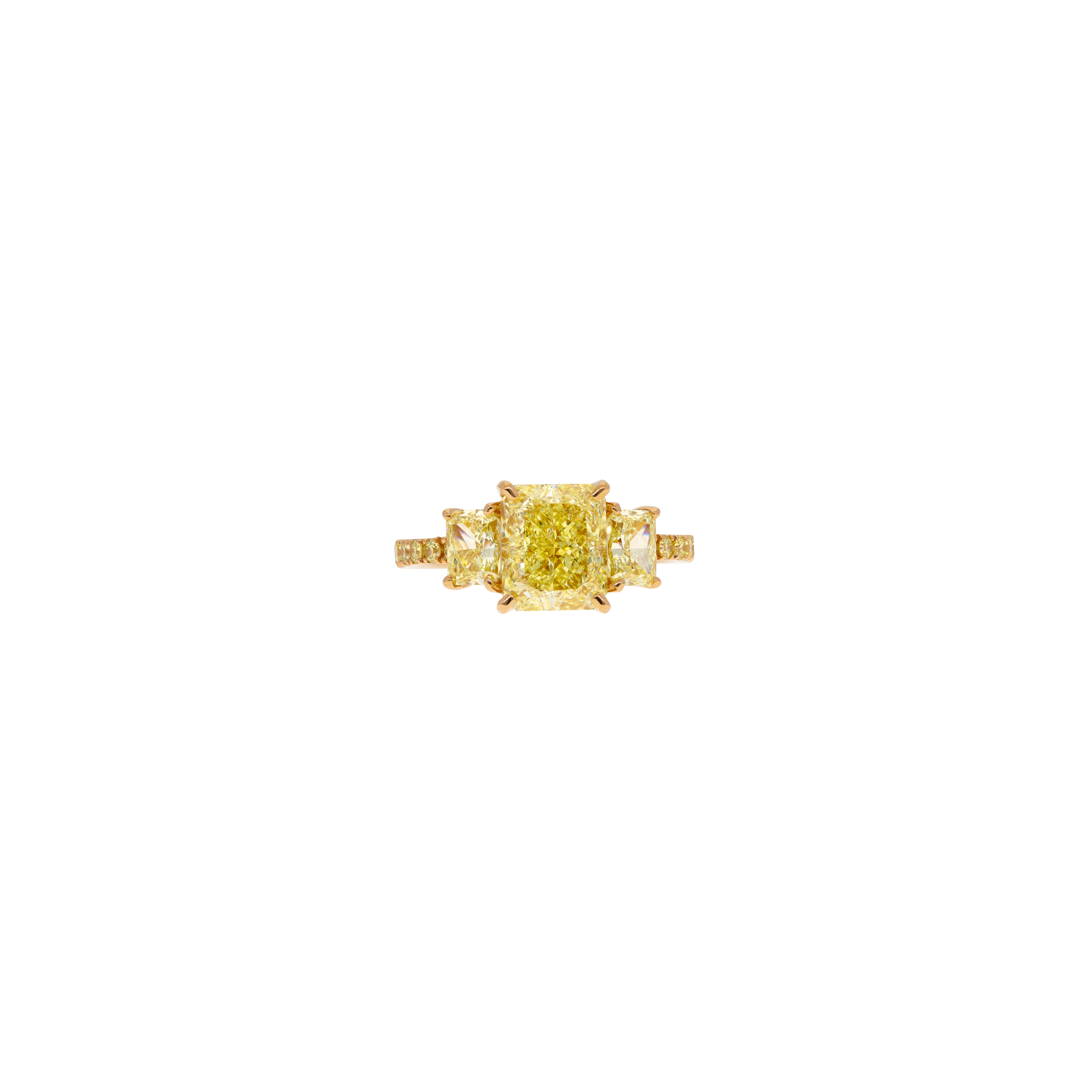 Bartorelli Italian Jewels | ANELLO TRILOGY IN ORO ROSA CON DIAMANTI FANCY YELLOW - 372-3698 (3)