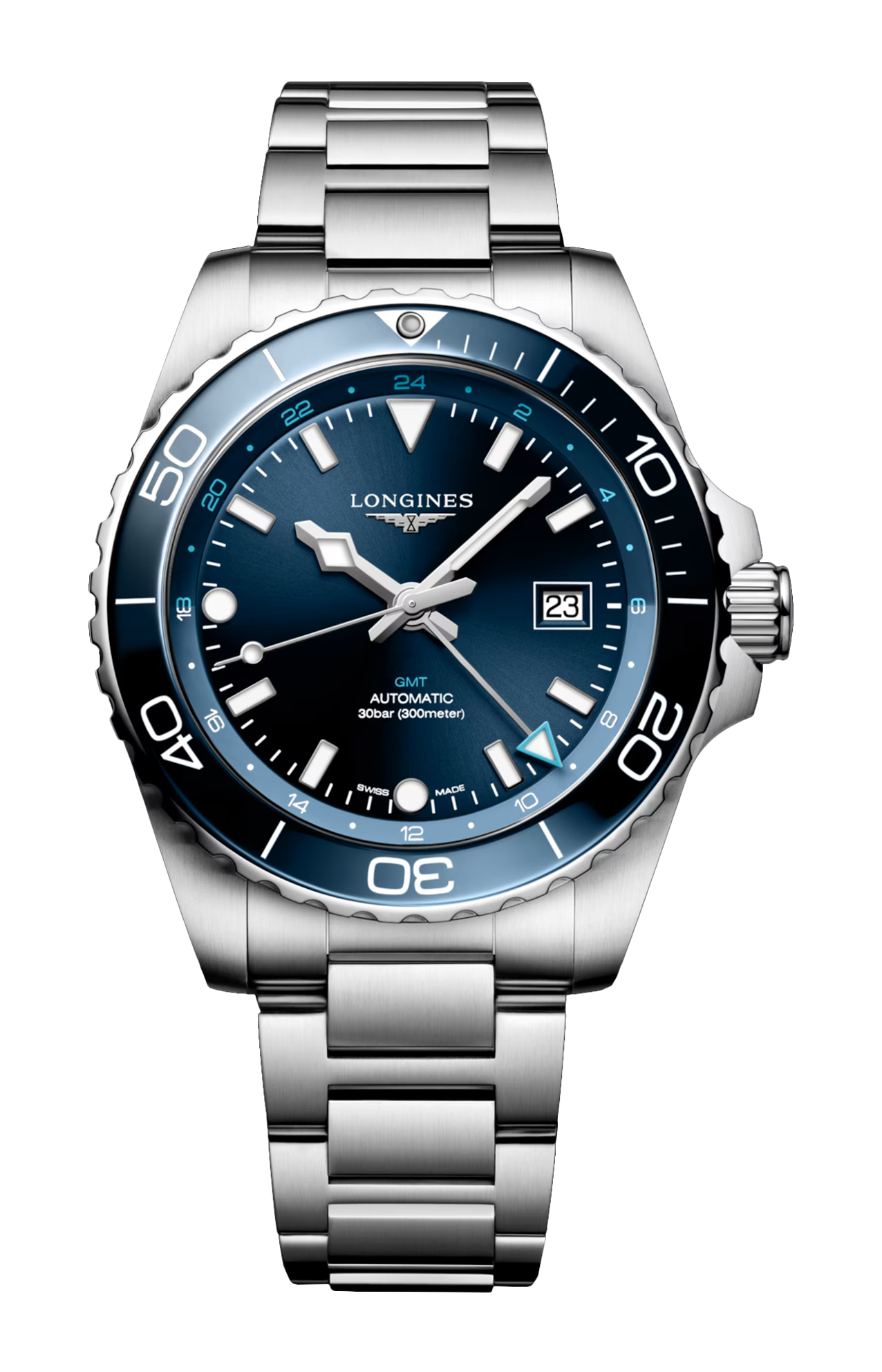 Longines | HYDROCONQUEST GMT 43 MM - L3.890.4.96.6 (1)