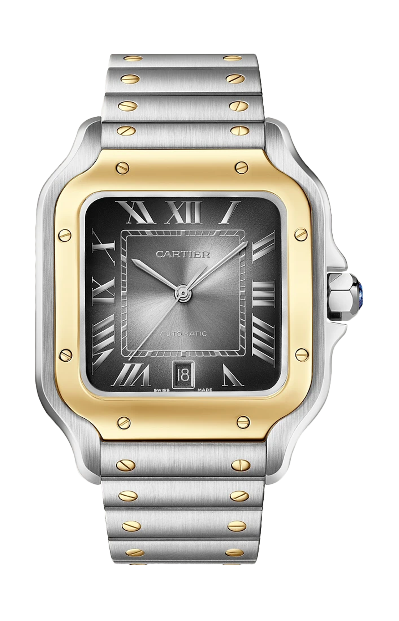 Cartier | SANTOS DE CARTIER, MODELLO GRANDE, ACCIAIO, ORO ROSA, AUTOMATICO - W2SA0030 (1)