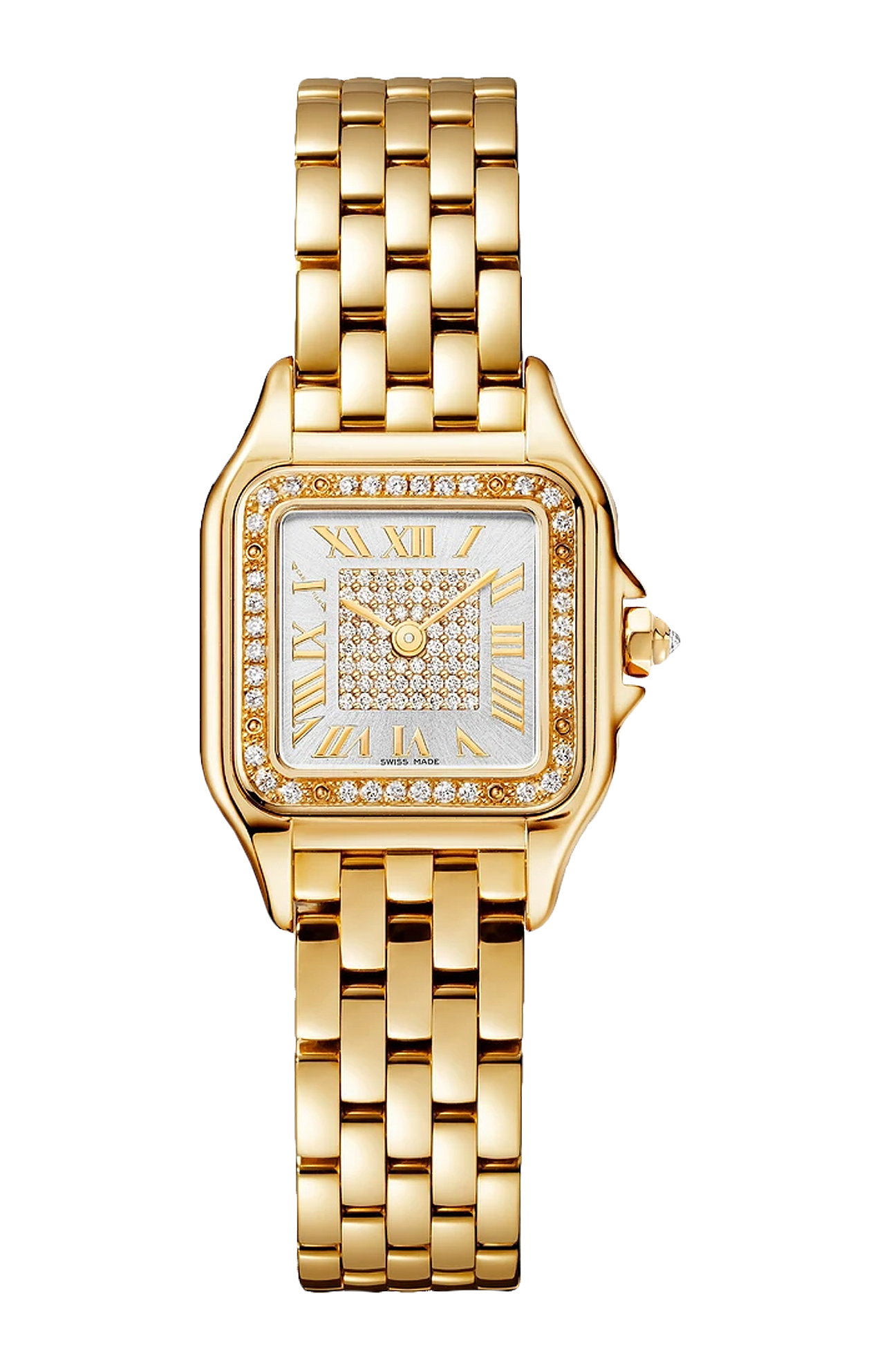 Cartier | PANTH&Egrave;RE DE CARTIER MODELLO PICCOLO, ORO GIALLO, DIAMANTI, QUARZO - WJPN0094 (1)