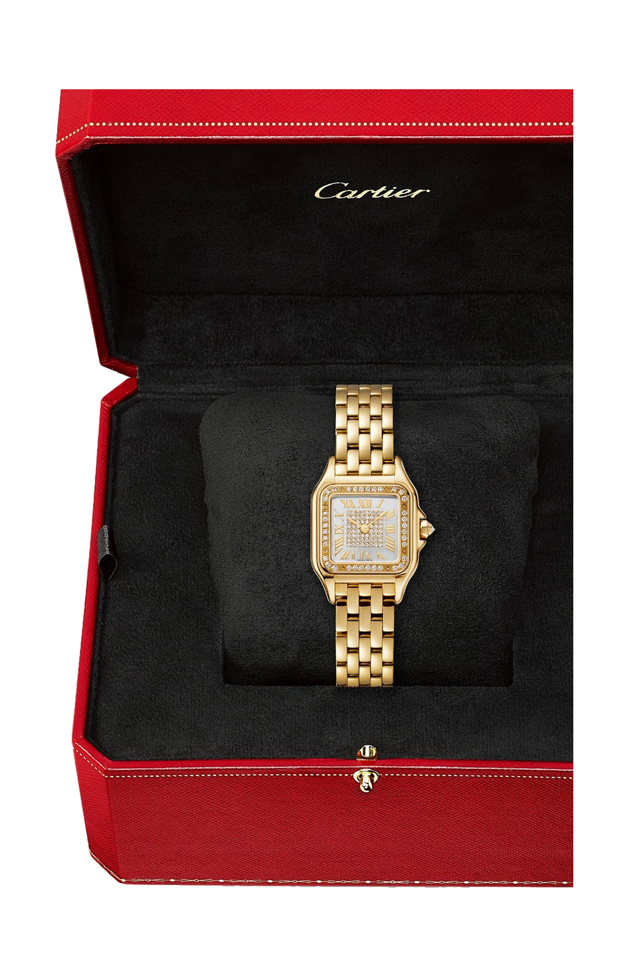 Cartier | PANTH&Egrave;RE DE CARTIER MODELLO PICCOLO, ORO GIALLO, DIAMANTI, QUARZO - WJPN0094 (8)