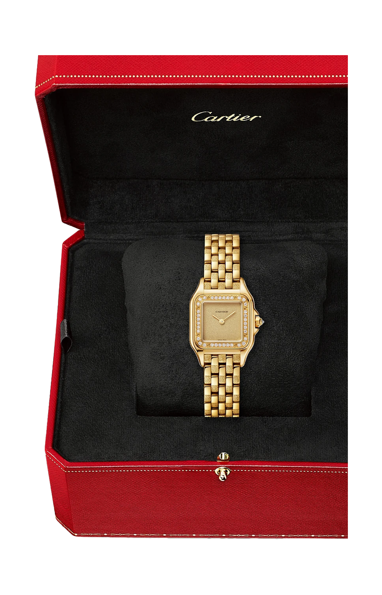Cartier | PANTH&Egrave;RE DE CARTIER MODELLO PICCOLO, ORO GIALLO, DIAMANTI, QUARZO - WJPN0057 (3)