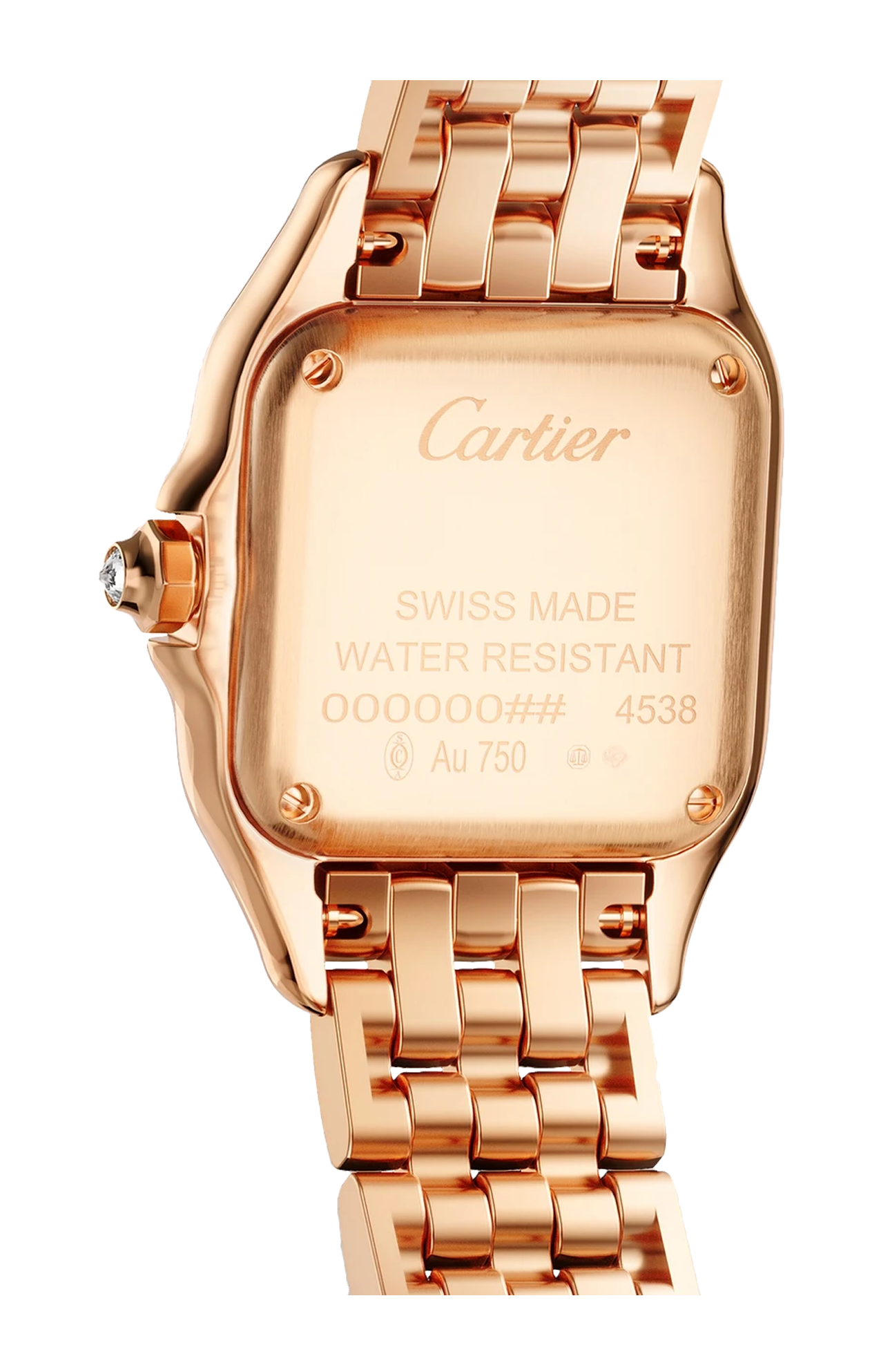 Cartier | PANTH&Egrave;RE DE CARTIER MODELLO PICCOLO, ORO ROSA, DIAMANTI, QUARZO - WJPN0091 (3)