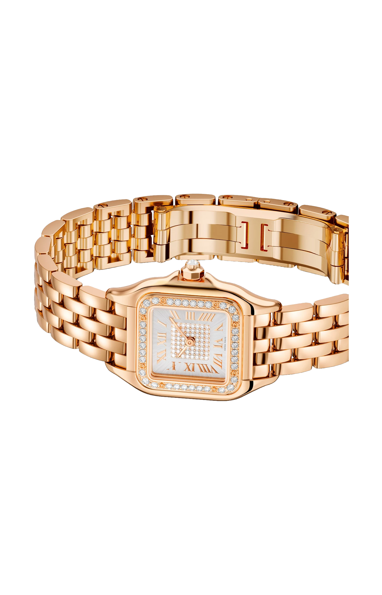 Cartier | PANTH&Egrave;RE DE CARTIER MODELLO PICCOLO, ORO ROSA, DIAMANTI, QUARZO - WJPN0091 (6)