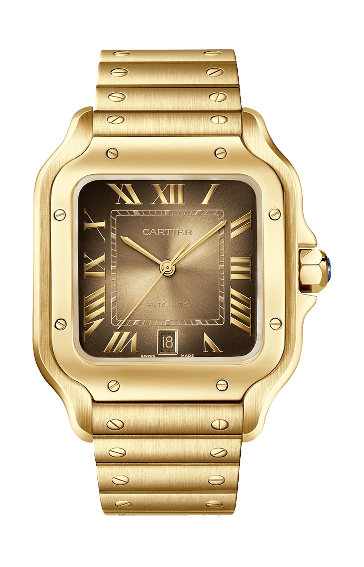Cartier | SANTOS DE CARTIER, MODELLO GRANDE, ORO GIALLO, AUTOMATICO - WGSA0095 (1)
