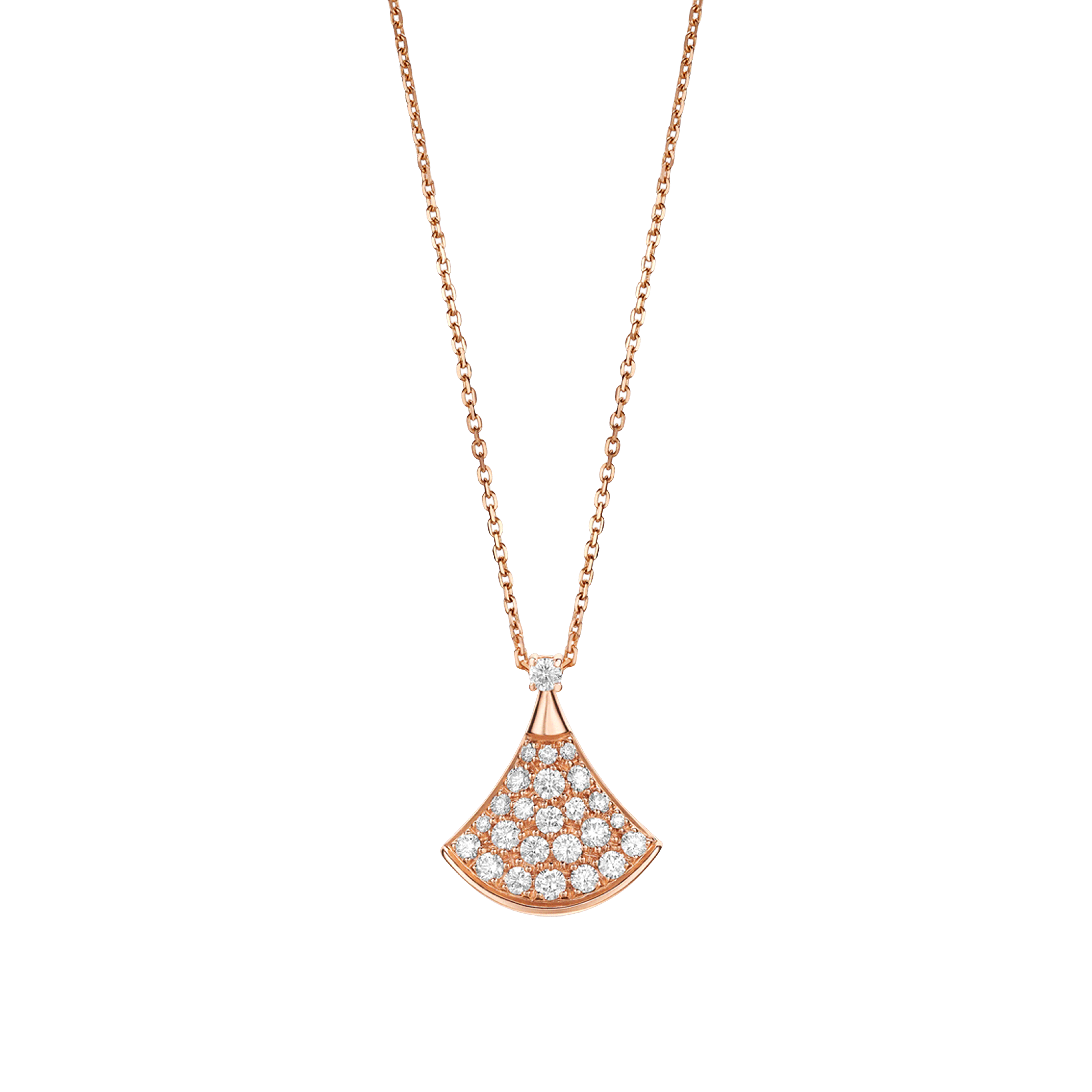 Bulgari | DIVAS' DREAM COLLANA IN ORO ROSA 18 KT E PAVE' DI DIAMANTI - CL857315 (1)