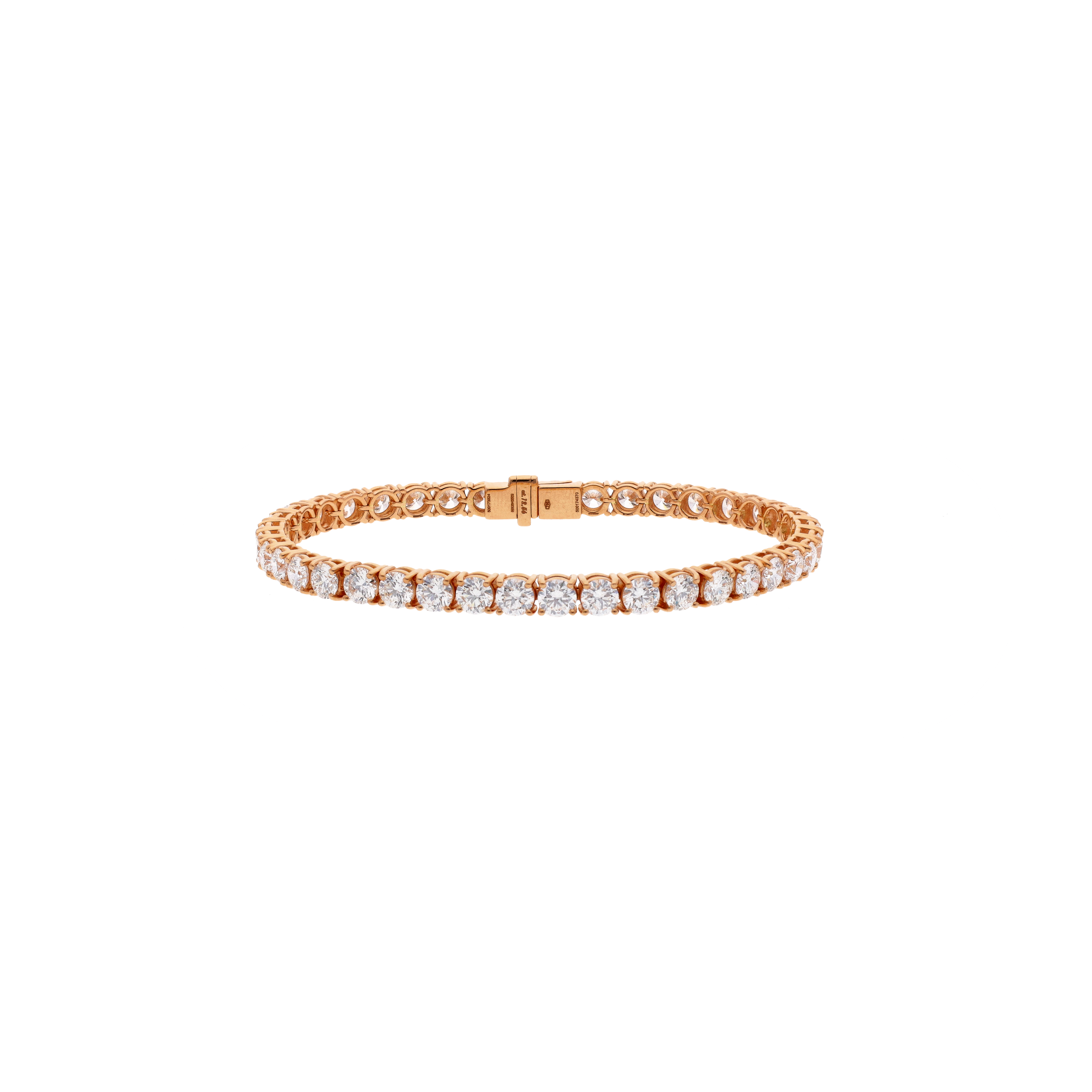 Bartorelli Italian Jewels | BRACCIALE TENNIS IN ORO ROSA E DIAMANTI CERTIFICATI IGI - 6658 (1)