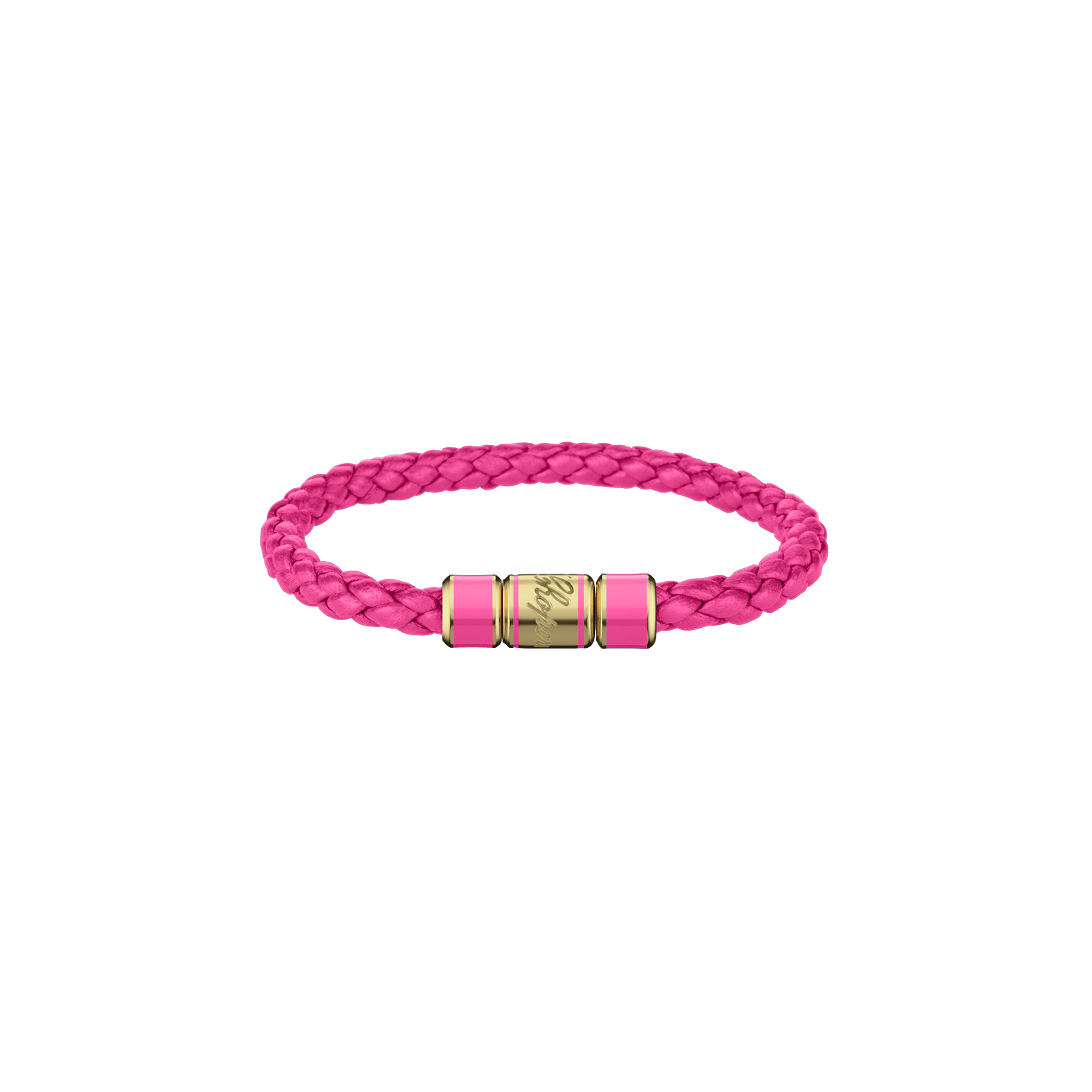 Chopard | CHOPARD - BRACCIALE SIGNATURE, PELLE FUCSIA, METALLO DORATO ANTICATO - 95016 (1)