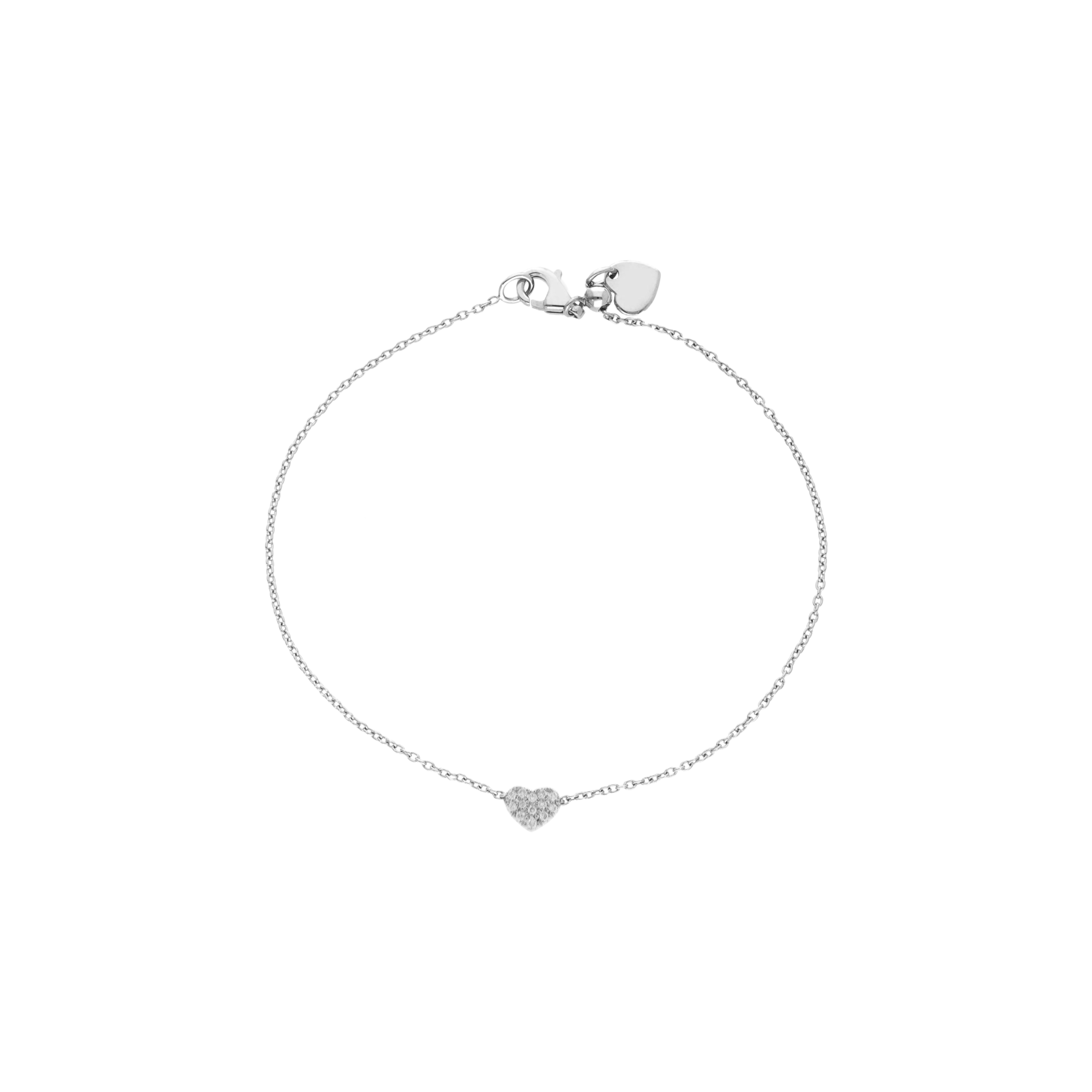 Bartorelli Italian Jewels | BRACCIALE IN ORO BIANCO CON CUORE IN PAV&Eacute; DI DIAMANTI - 249283 (1)
