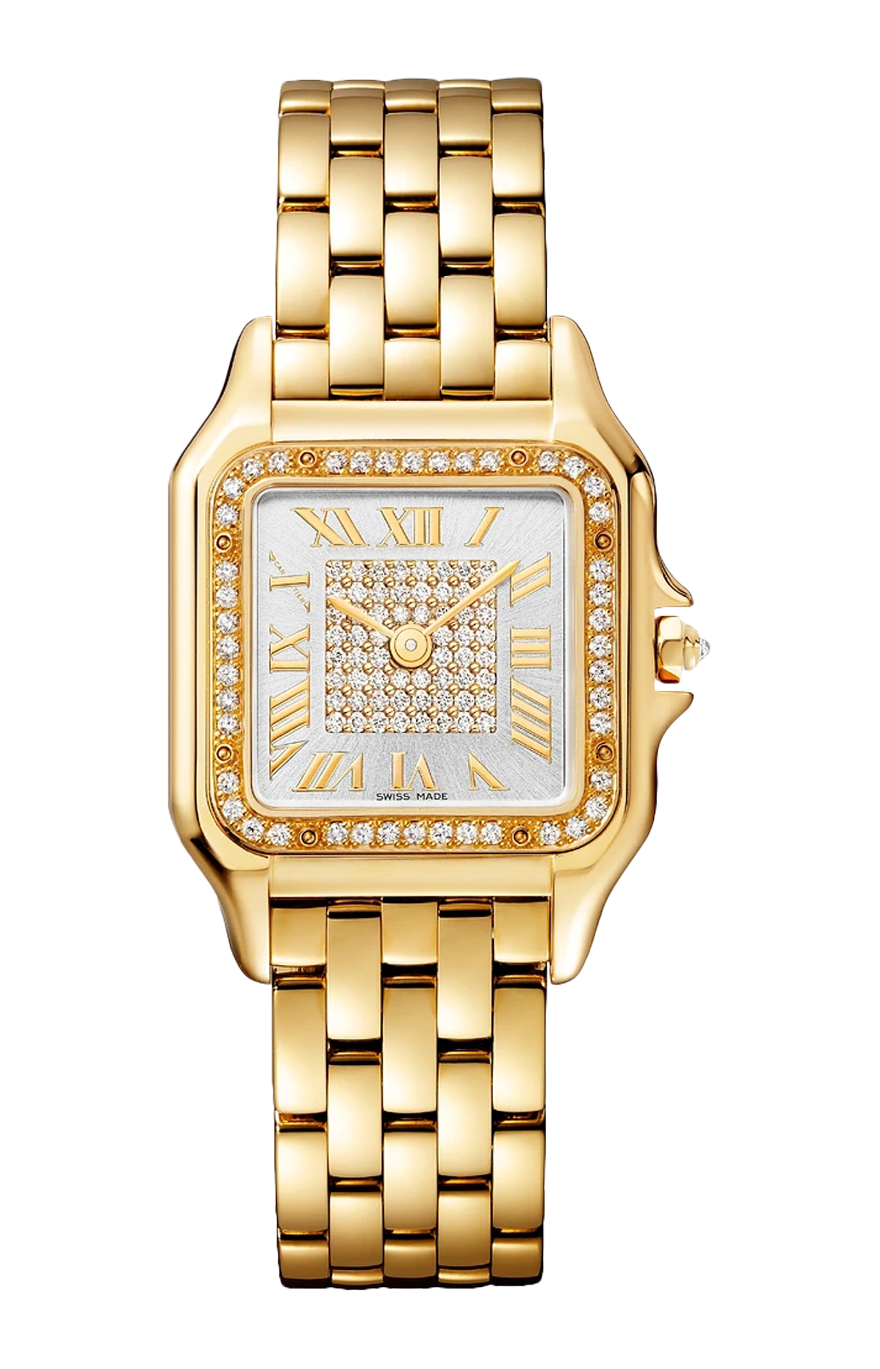 Cartier | PANTH&Egrave;RE DE CARTIER, MODELLO MEDIO, ORO GIALLO, DIAMANTI, QUARZO - WJPN0093 (1)