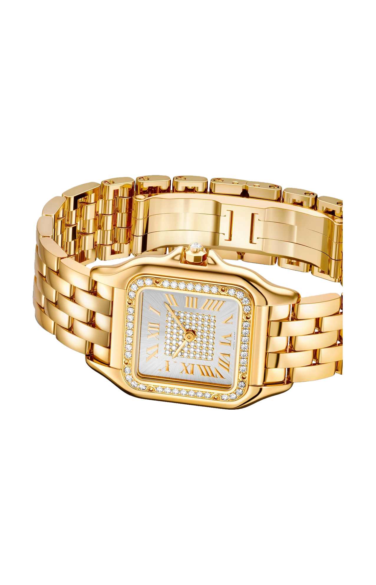 Cartier | PANTH&Egrave;RE DE CARTIER, MODELLO MEDIO, ORO GIALLO, DIAMANTI, QUARZO - WJPN0093 (4)