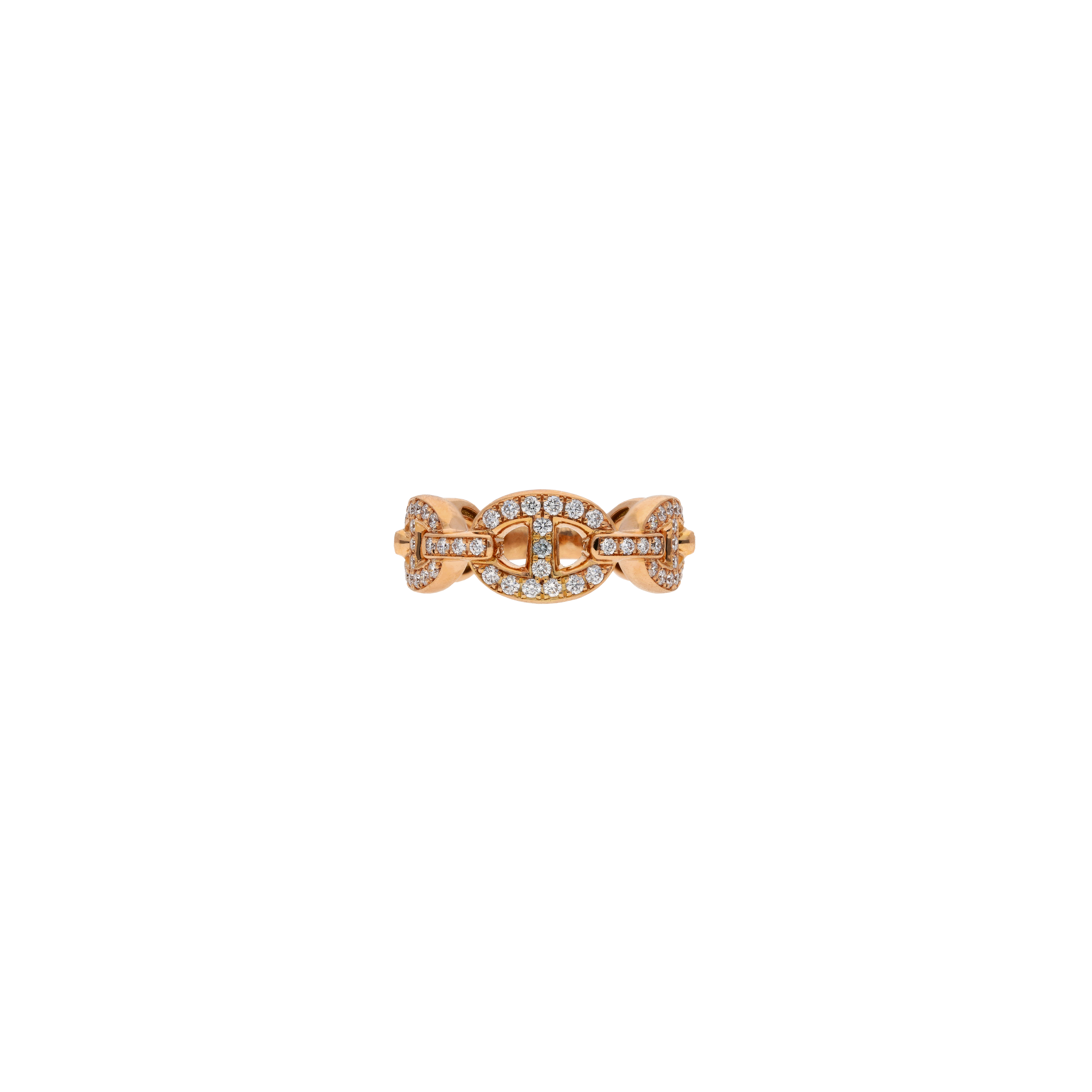 Bartorelli Italian Jewels | ANELLO MAGLIA MARINA RIGIDO IN ORO ROSA E DIAMANTI - 1AN1480797/1 (2)