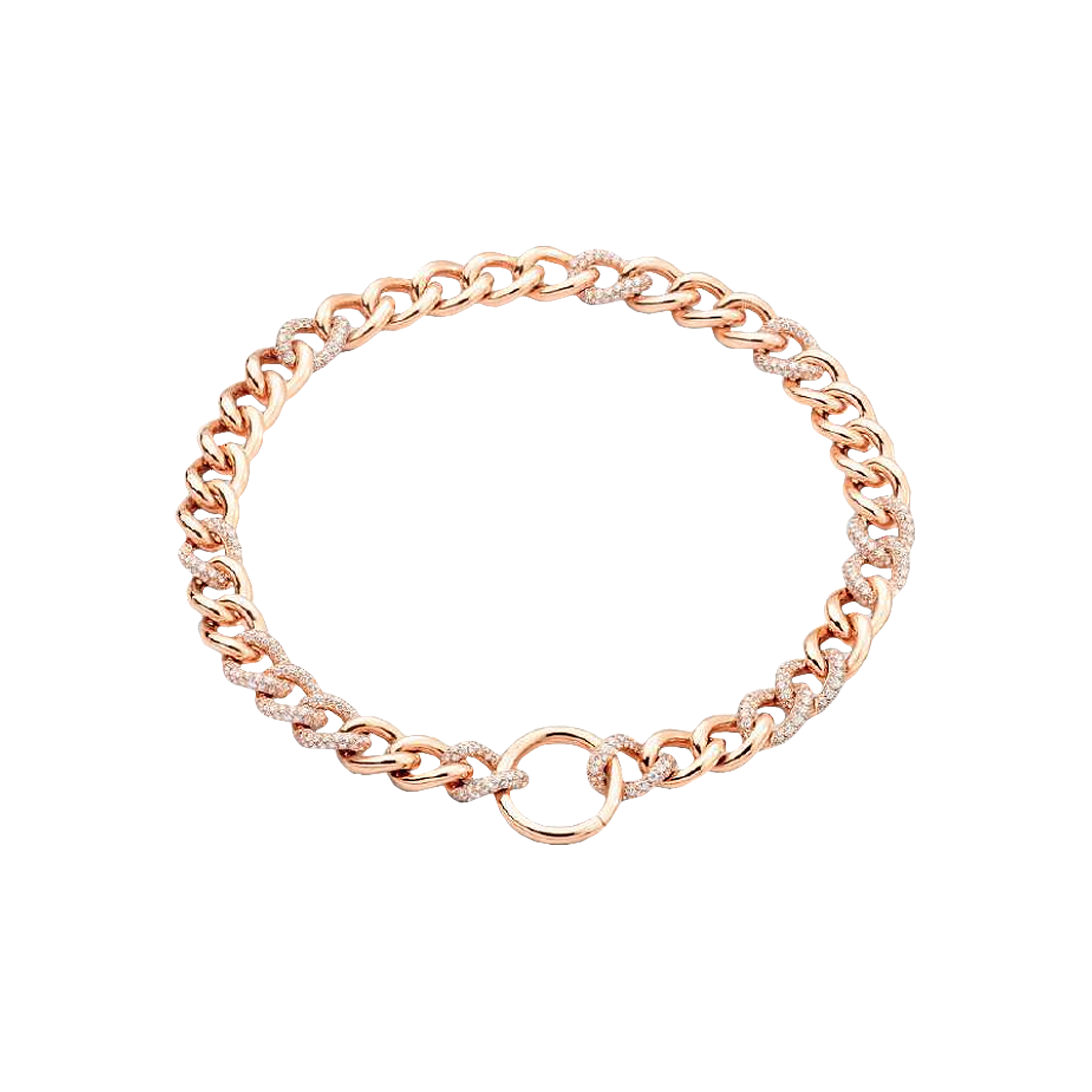 Pomellato | COLLANA CATENE IN ORO ROSA CON DIAMANTI - PCC1011O7000DB000 (1)
