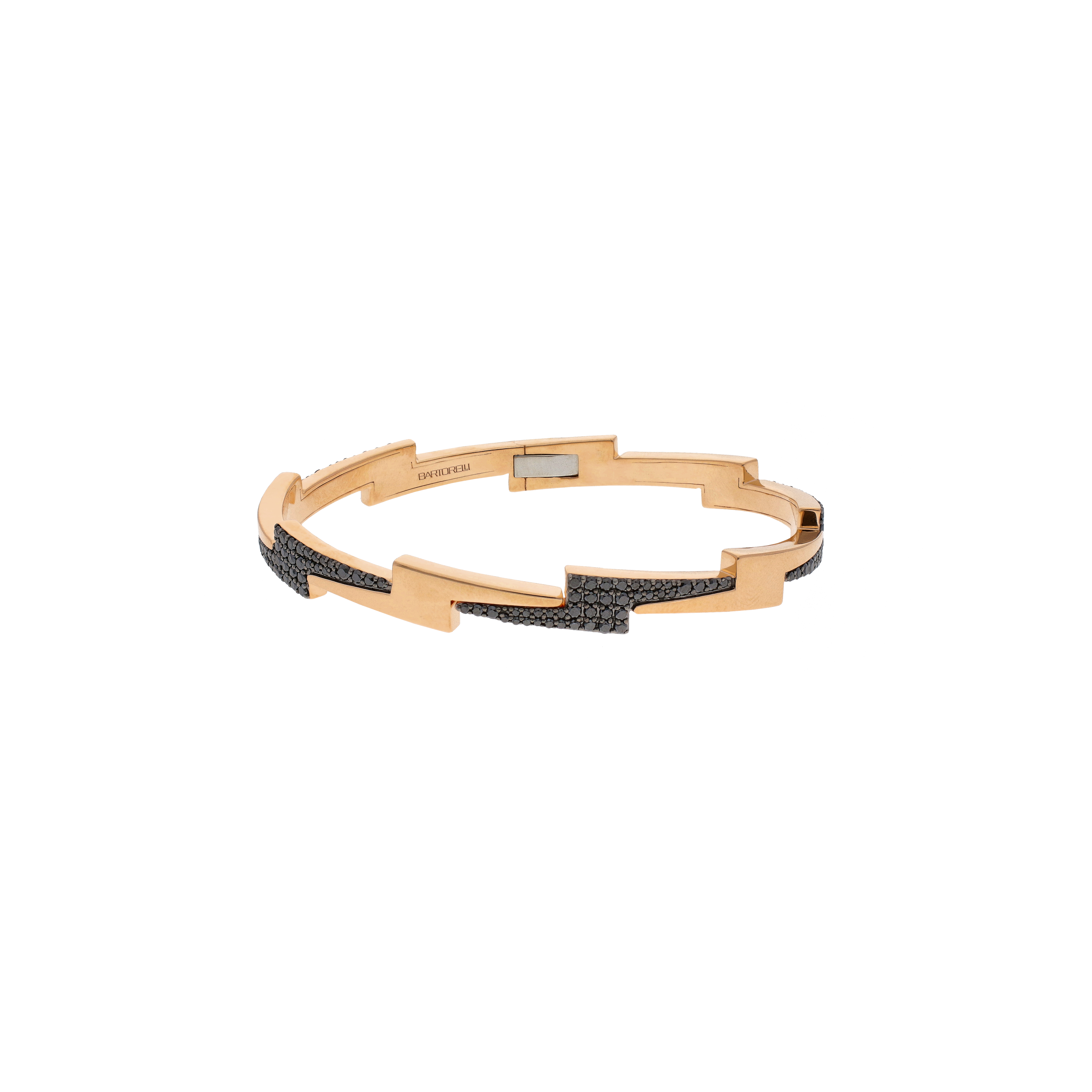 Bartorelli Italian Jewels | BRACCIALE IN ORO ROSA E DIAMANTI NERI - VB29825DKP (1)
