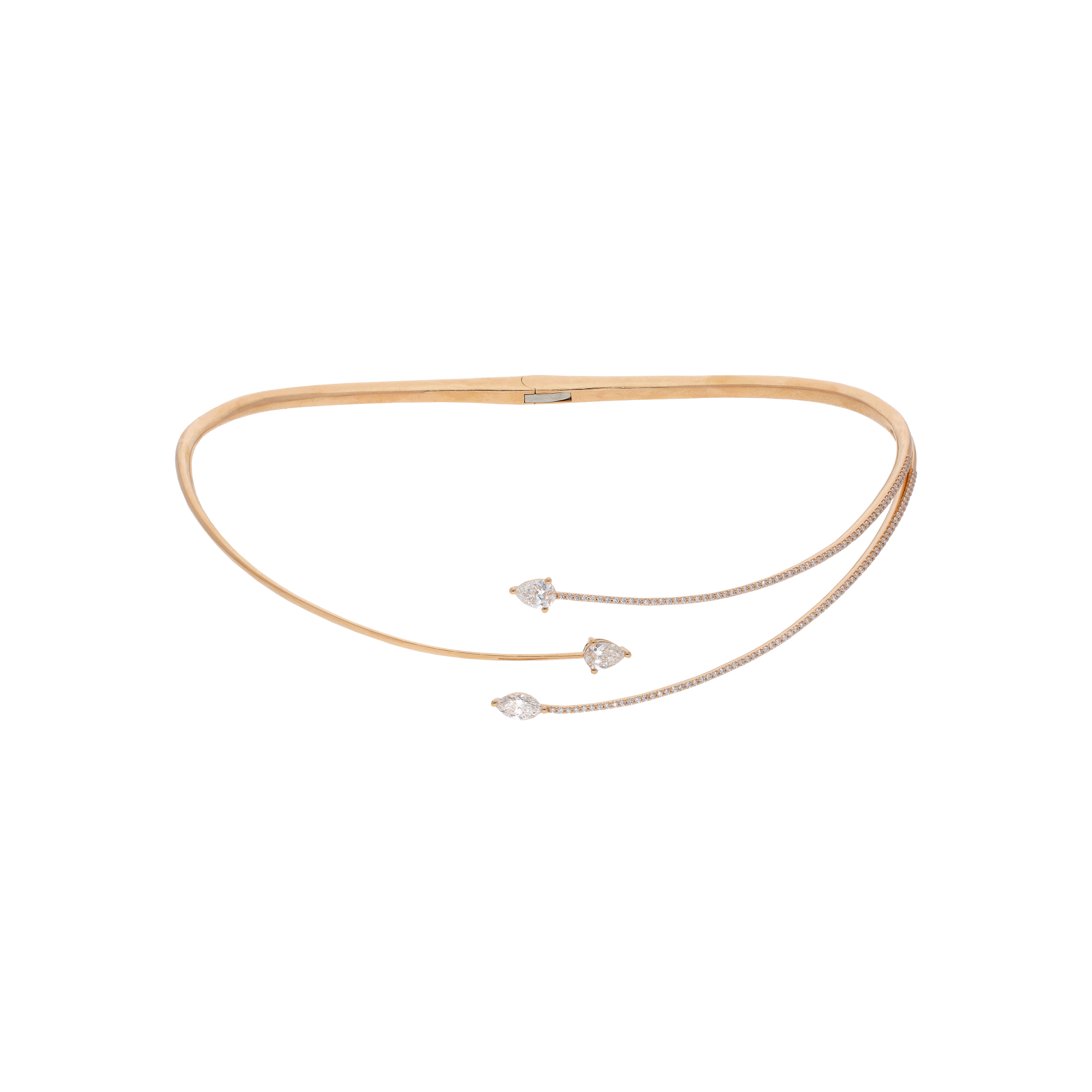 Bartorelli Italian Jewels | GIROCOLLO RAMI IN ORO ROSA E DIAMANTI BIANCHI - VN29849DP (1)