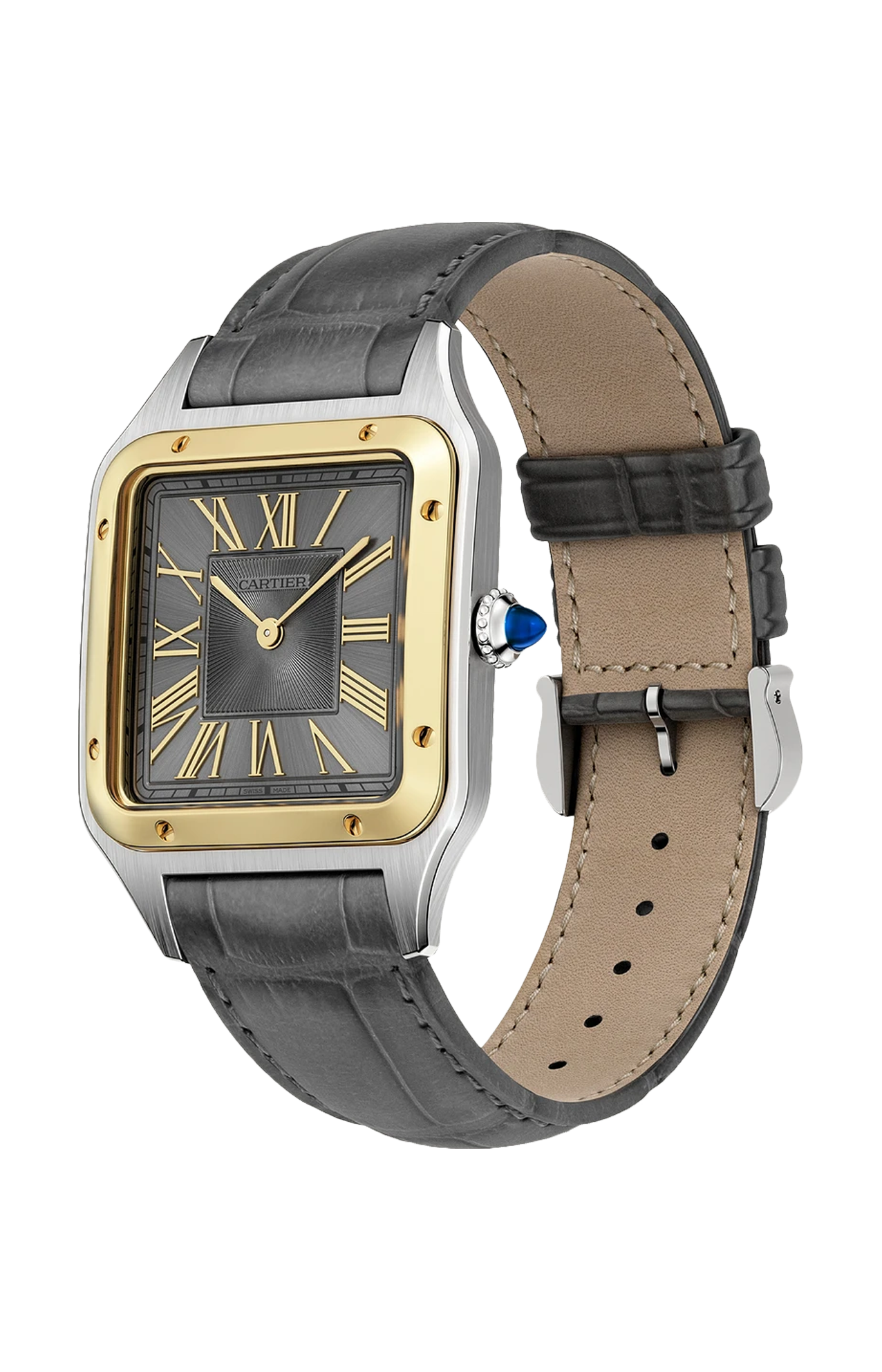 Cartier | SANTOS-DUMONT, MODELLO GRANDE, ACCIAIO, ORO GIALLO, QUARZO - W2SA0036 (3)