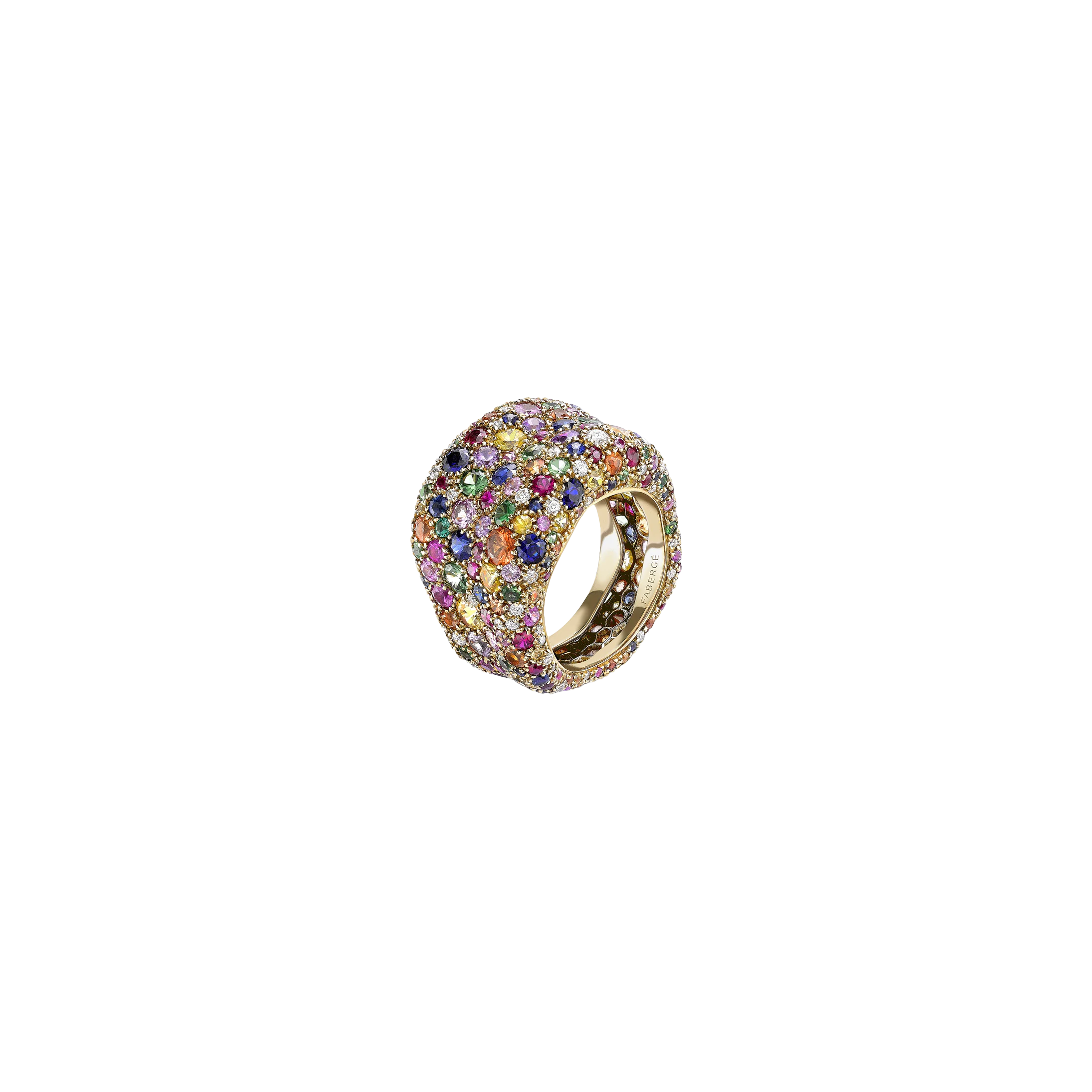Faberg&eacute; | ANELLO GRANDE EMOTION IN ORO GIALLO E PIETRE MULTICOLOR - 569RG1167 (1)
