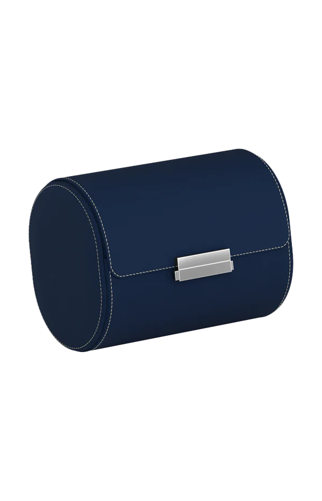 Scatola Del Tempo | POCHETTE 2 ASTUCCIO PER OROLOGI IN PELLE BLU NOTTE/CREMA (2)