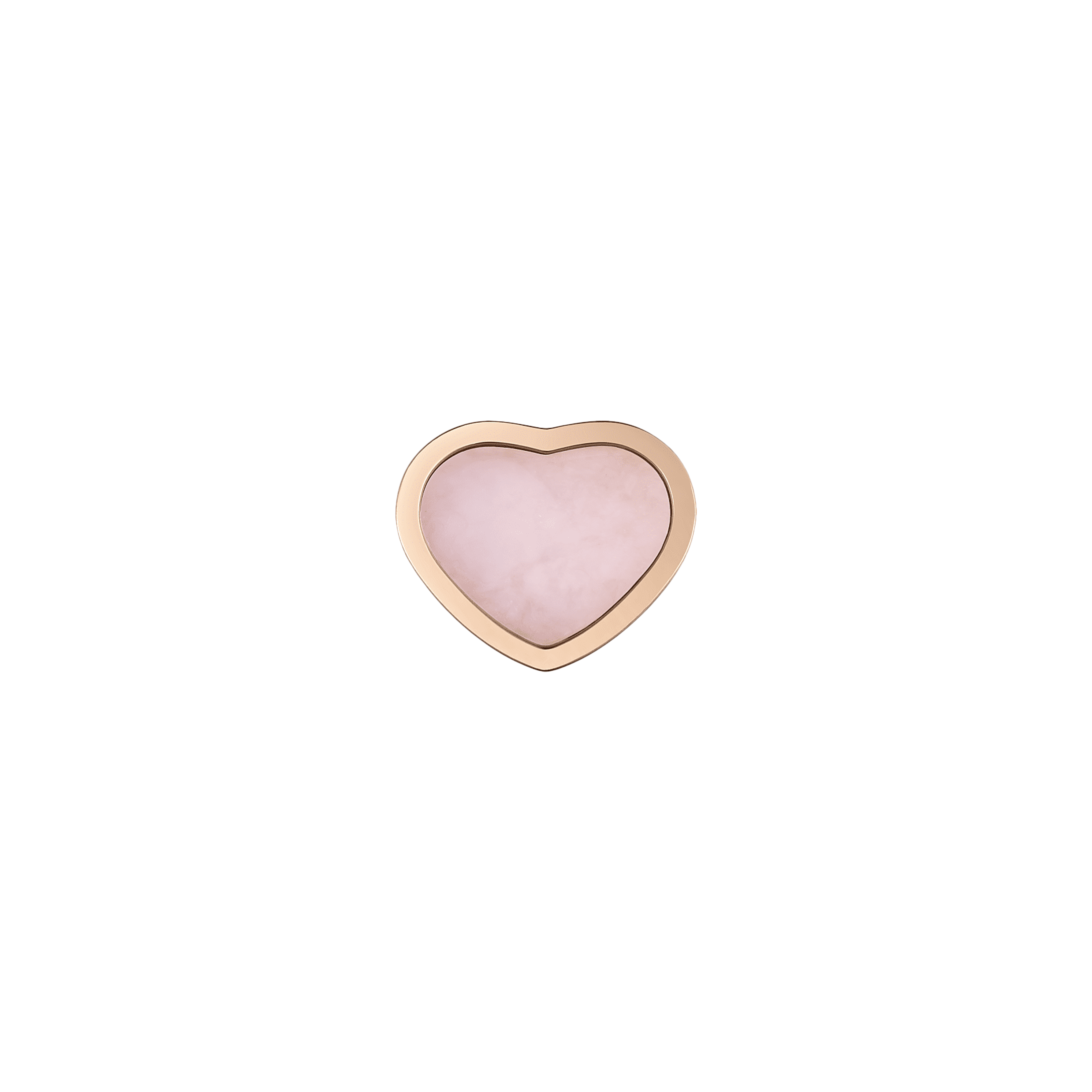 Chopard | CHOPARD - ORECCHINO SINGOLO MY HAPPY HEARTS IN ORO ROSA ETICO, OPALE ROSA - 83A086 (2)