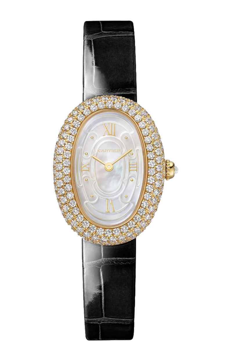 Cartier | BAIGNOIRE MODELLO PICCOLO, ORO GIALLO, DIAMANTI, QUARZO - WJBA0043 (1)