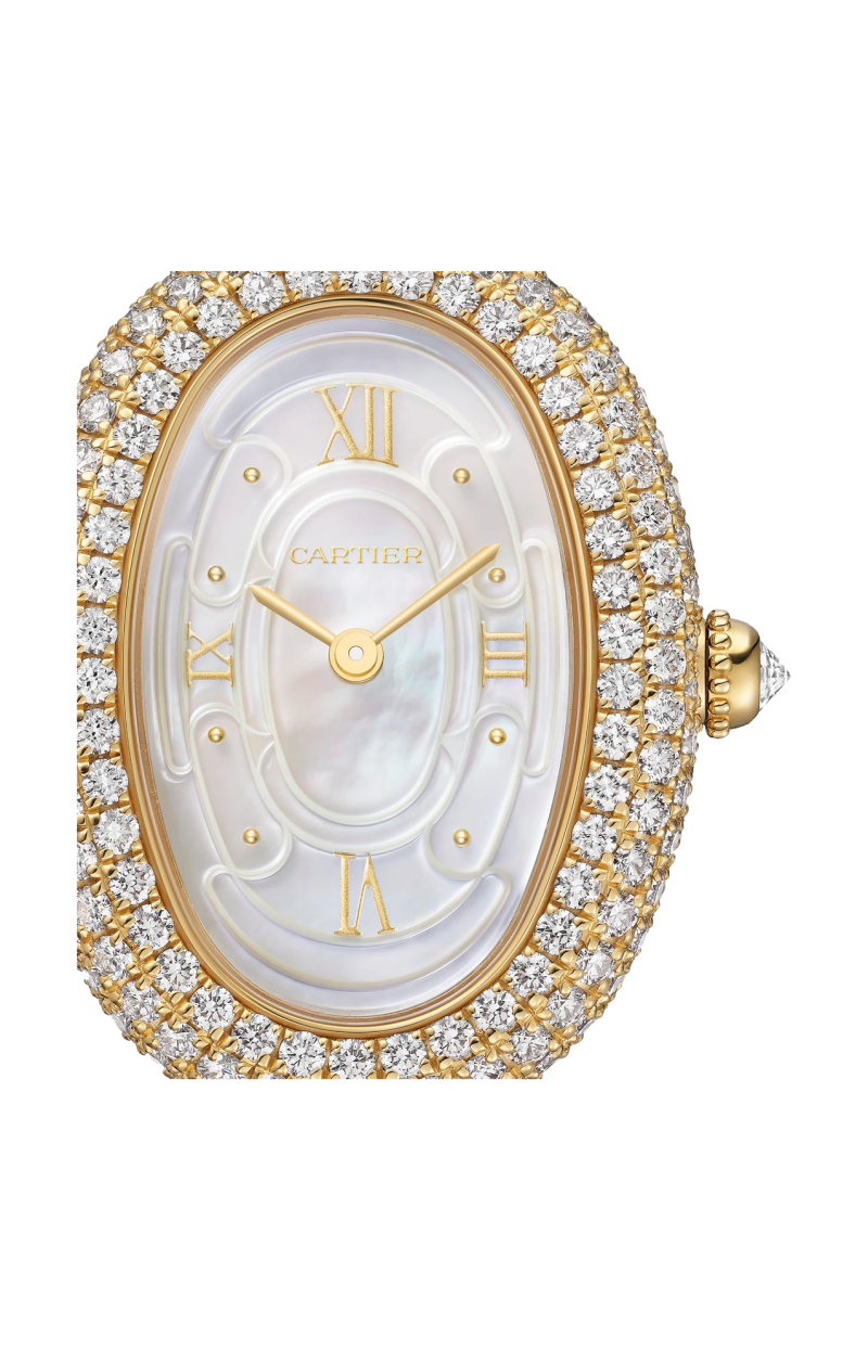 Cartier | BAIGNOIRE MODELLO PICCOLO, ORO GIALLO, DIAMANTI, QUARZO - WJBA0043 (2)