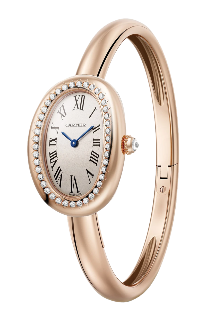 Cartier | BAIGNOIRE MODELLO PICCOLO, ORO ROSA, DIAMANTI, MISURA 15, QUARZO - WJBA0041 (2)