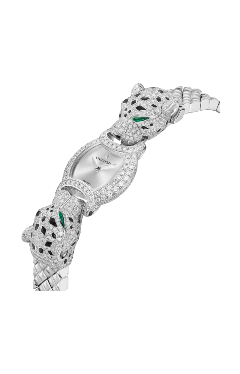 Cartier | LA PANTH&Egrave;RE DE CARTIER, ORO BIANCO, DIAMANTI, SMERALDO, QUARZO - HPI01735 (2)