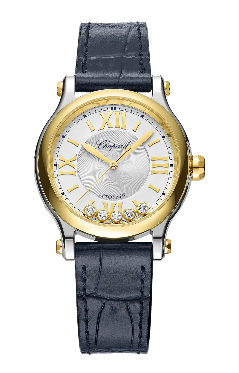 Chopard | HAPPY SPORT 33 MM, ORO GIALLO ETICO, LUCENT STEEL&trade;, DIAMANTI - 278608 (1)