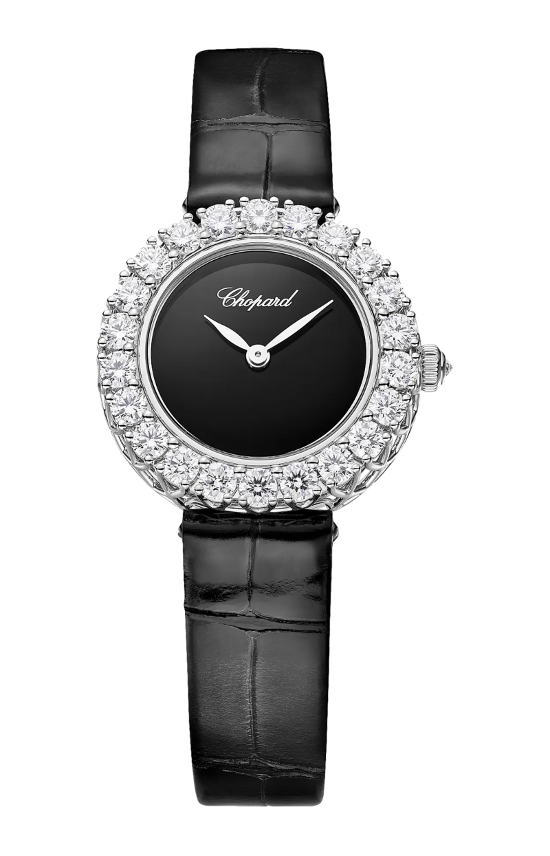 Chopard | L'HEURE DU DIAMANT ROUND 26 MM, MANUALE, ORO ETICO BIANCO, DIAMANTI - 13A178 (1)