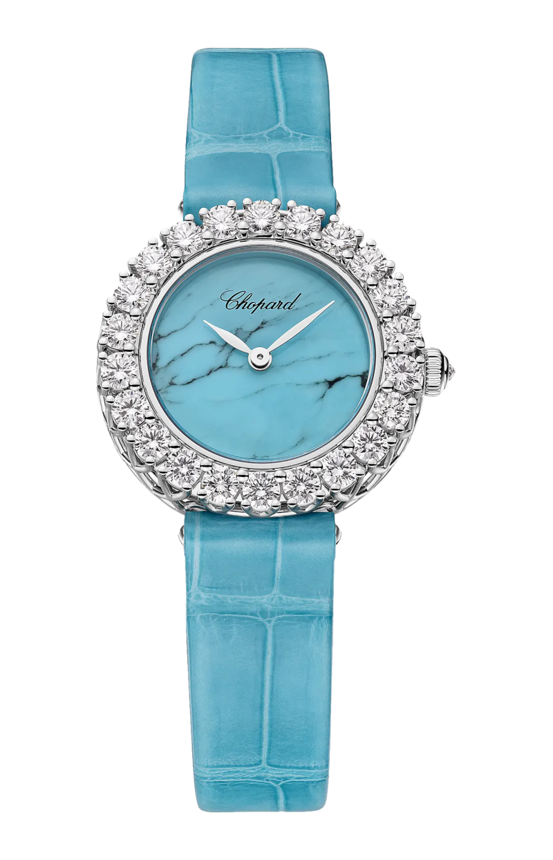 Chopard | L'HEURE DU DIAMANT ROUND 26 MM, MANUALE, ORO ETICO BIANCO, DIAMANTI - 13A178 (1)