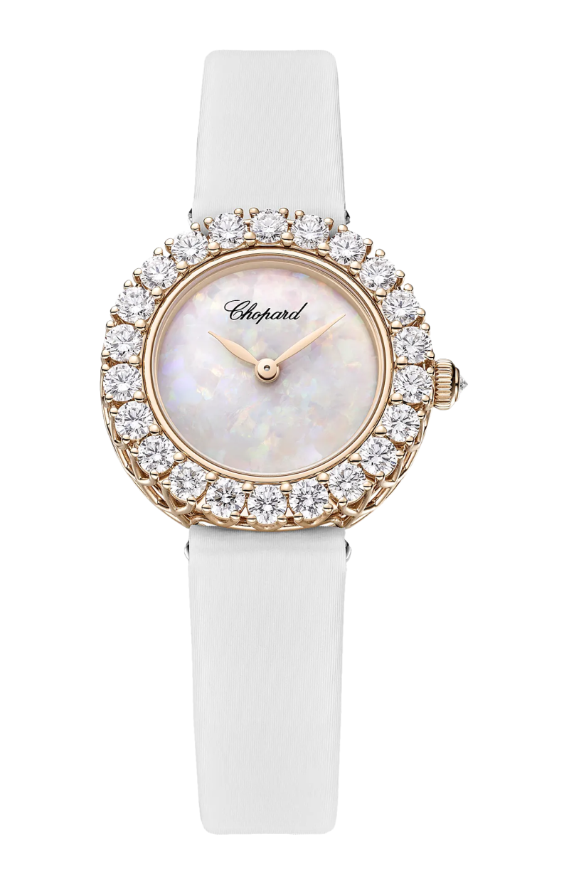 Chopard | L'HEURE DU DIAMANT ROUND 26 MM, MANUALE, ORO ETICO ROSA, DIAMANTI - 13A178 (1)
