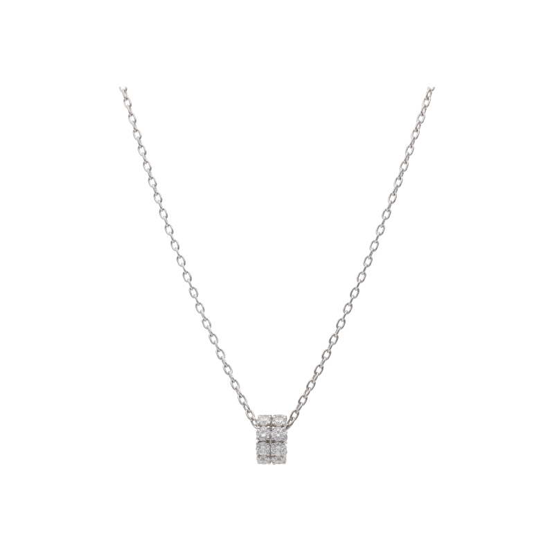 Bartorelli Italian Jewels | COLLANA IN ORO BIANCO E DIAMANTI BIANCHI - 000-6091NS (1)
