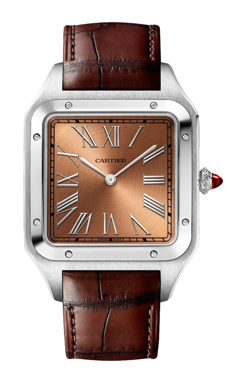 Cartier | SANTOS-DUMONT MODELLO EXTRA-LARGE, PALTINO, MANUALE - LIMITED EDITION - WGSA0113 (1)