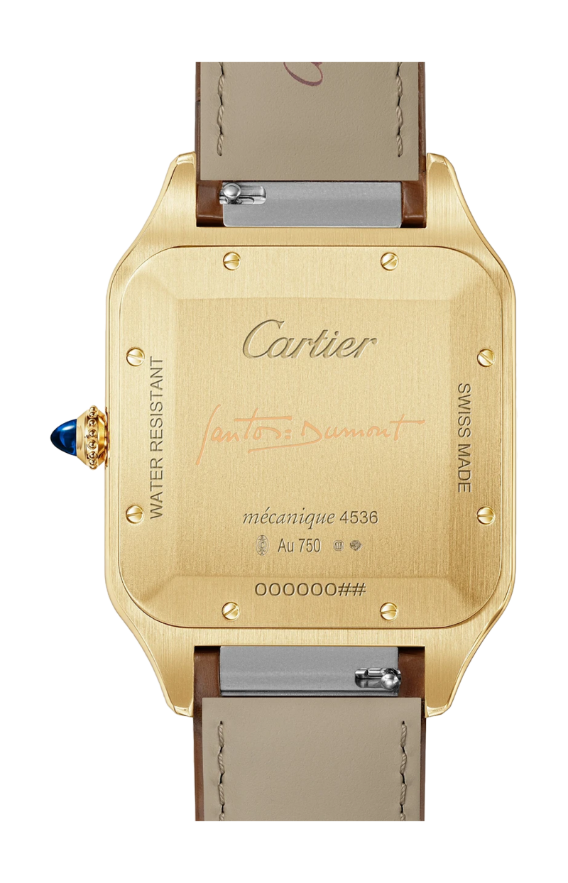 Cartier | SANTOS-DUMONT MODELLO EXTRA-LARGE, ORO GIALLO, MANUALE - LIMITED EDITION - WGSA0111 (2)