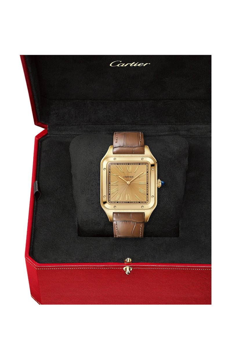 Cartier | SANTOS-DUMONT MODELLO EXTRA-LARGE, ORO GIALLO, MANUALE - LIMITED EDITION - WGSA0111 (4)
