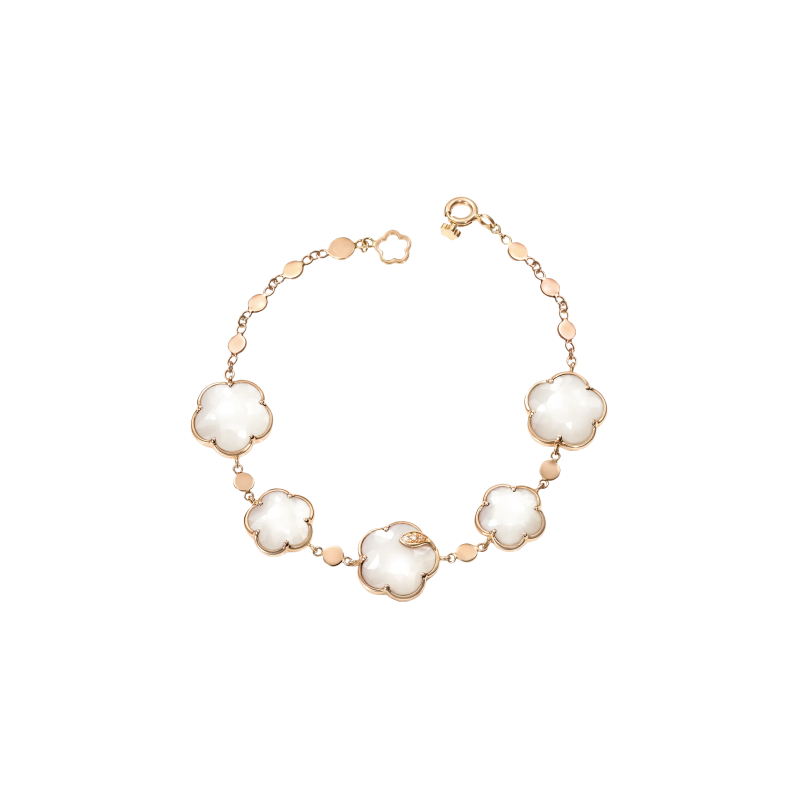 Pasquale Bruni | BRACCIALE TON JOLI LUNAIRE IN ORO ROSA CON GEMME PERLA DI LUNA E DIAMANTI - 16679R (1)