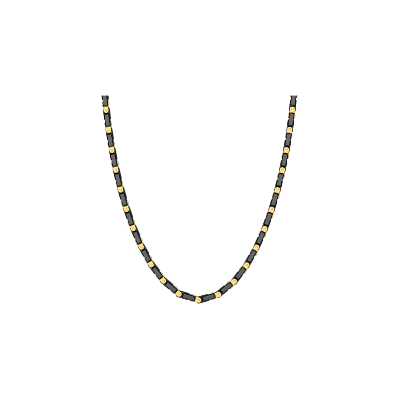 Zancan | COLLANA ZANCAN IN ORO 18KT E CERAMICA NERA - KC060G-N (1)