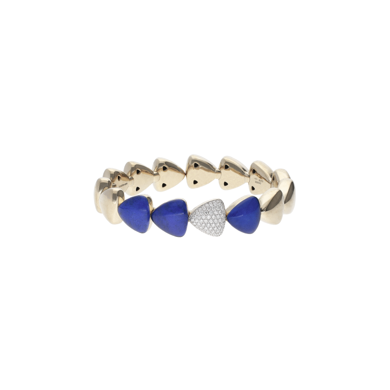 Vhernier | BRACCIALE FRECCIA MIDI IN ORO BIANCO CON DIAMANTI E CRISTALLO LAPIS - PG1501BR464 (1)
