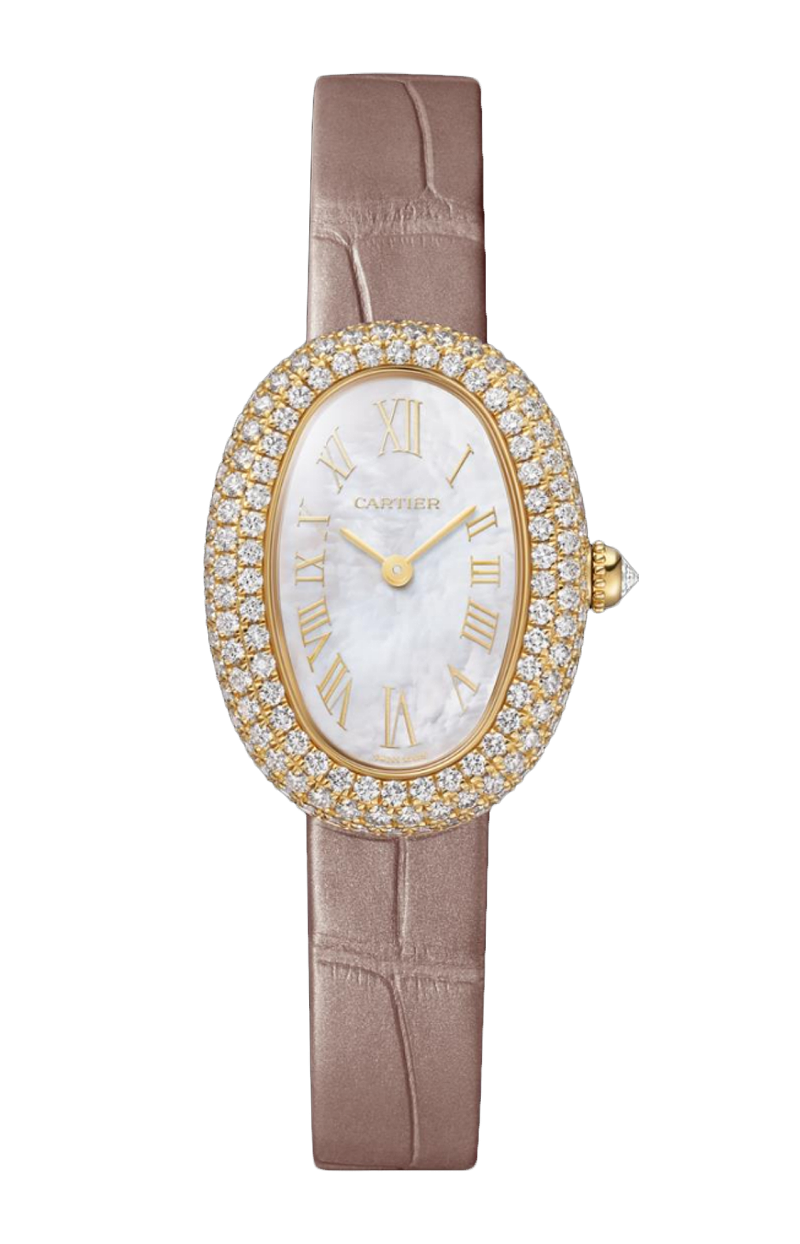 Cartier | BAIGNOIRE MODELLO PICCOLO, ORO GIALLO E DIAMANTI, QUARZO - WJBA0048 (1)