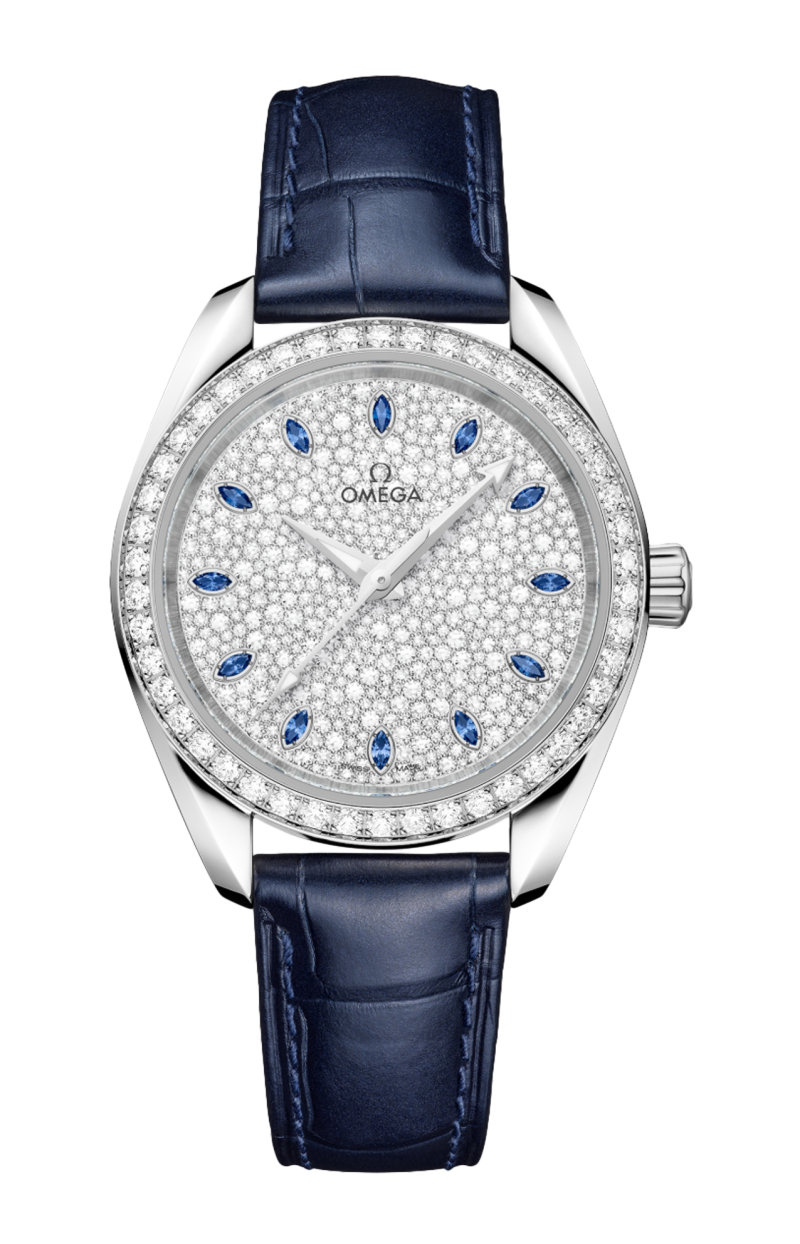 Omega | SEAMASTER AQUA TERRA 150M 34 MM, ORO CANOPUS GOLD&trade; SU PELLE - 220.58.34.20.99.007 (1)