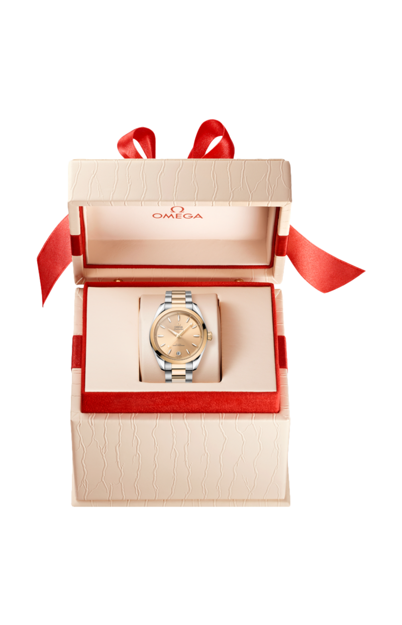 Omega | SEAMASTER AQUA TERRA SHADES 34 MM, ACCIAIO-ORO MOONSHINE&trade; SU ACCIAIO-ORO MOONSHINE&trade; - 220.20.34.20.08.001 (4)