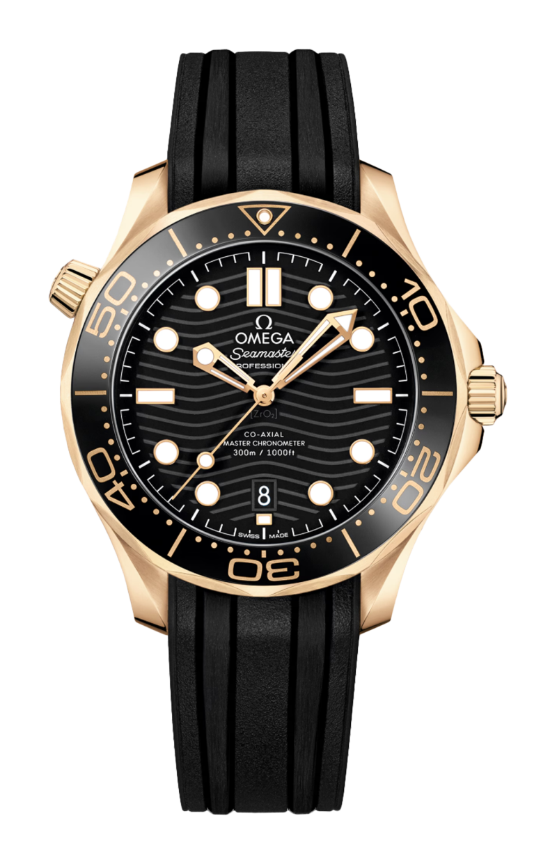 Omega | SEAMASTER DIVER 300M 42 MM, ORO MOONSHINE&trade; SU CAUCCI&Ugrave; - 210.62.42.20.01.003 (1)