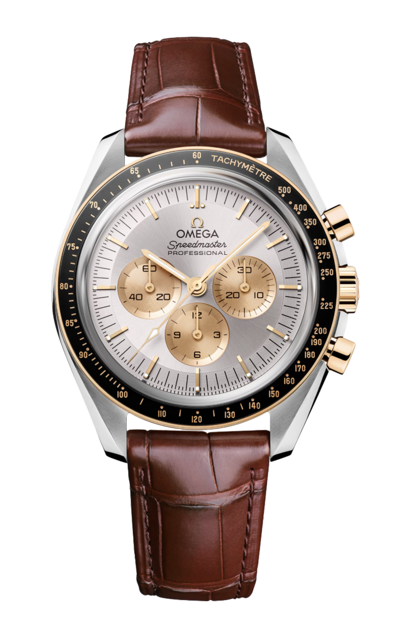 Omega | SPEEDMASTER MOONWATCH PROFESSIONAL 42 MM, ACCIAIO-ORO MOONSHINE&trade; SU ALLIGATORE - 310.23.42.50.02.001 (1)