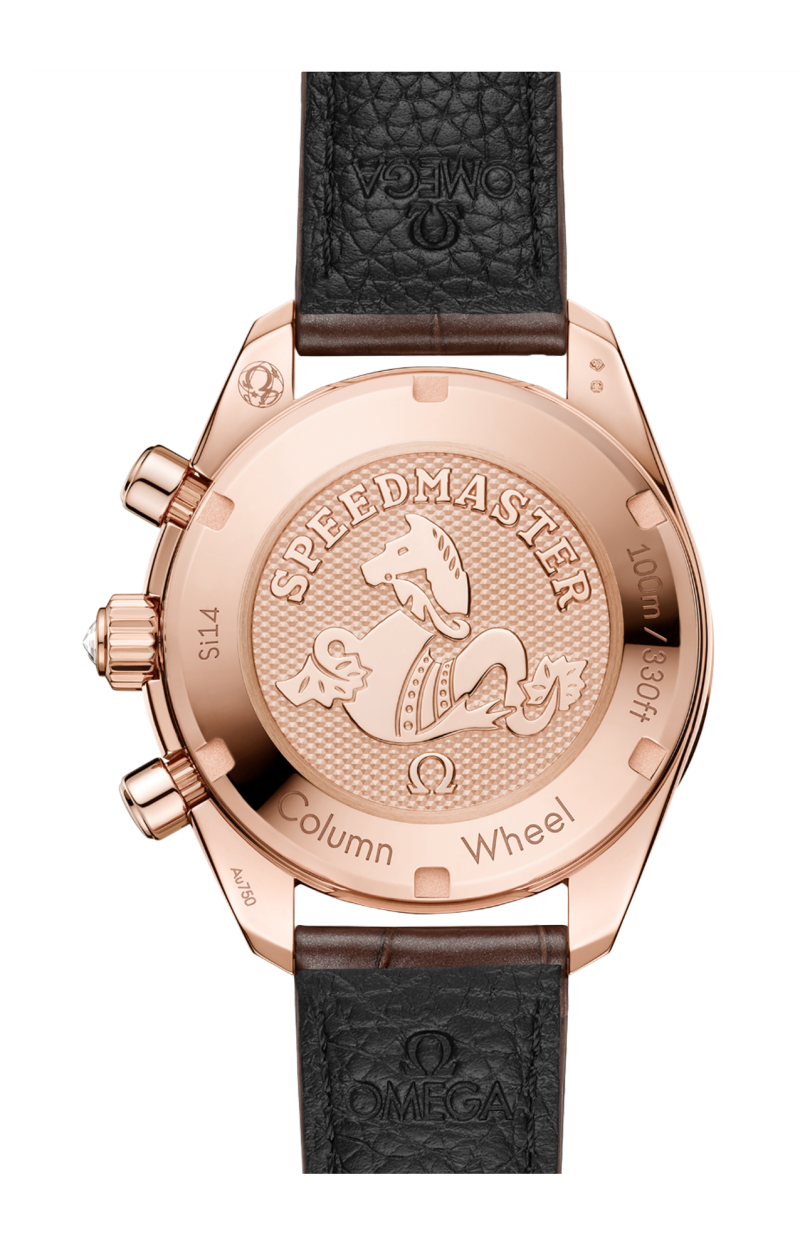 Omega | SPEEDMASTER 38 MM, ORO SEDNA&trade; SU ALLIGATORE - 324.58.38.50.63.001 (2)