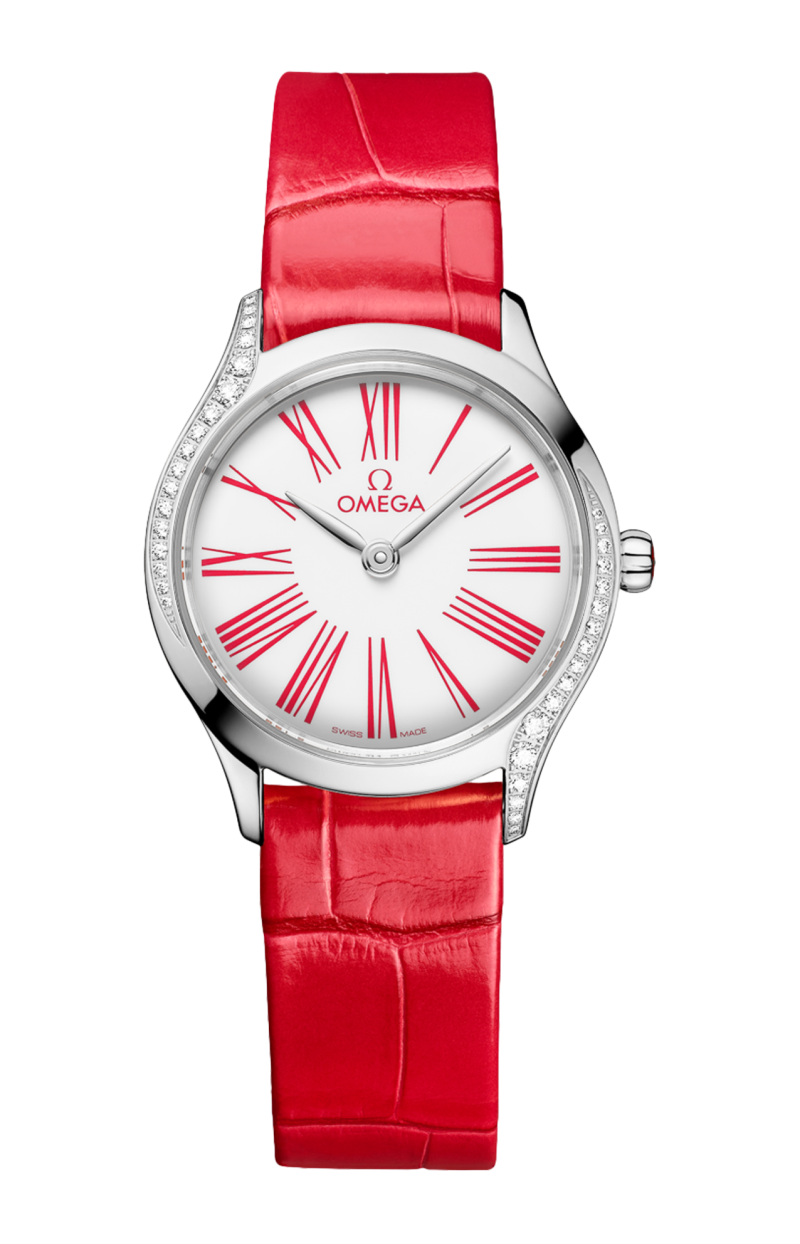 Omega | DE VILLE MINI TR&Eacute;SOR 26 MM, ACCIAIO SU ALLIGATORE - 428.18.26.60.04.003 (1)